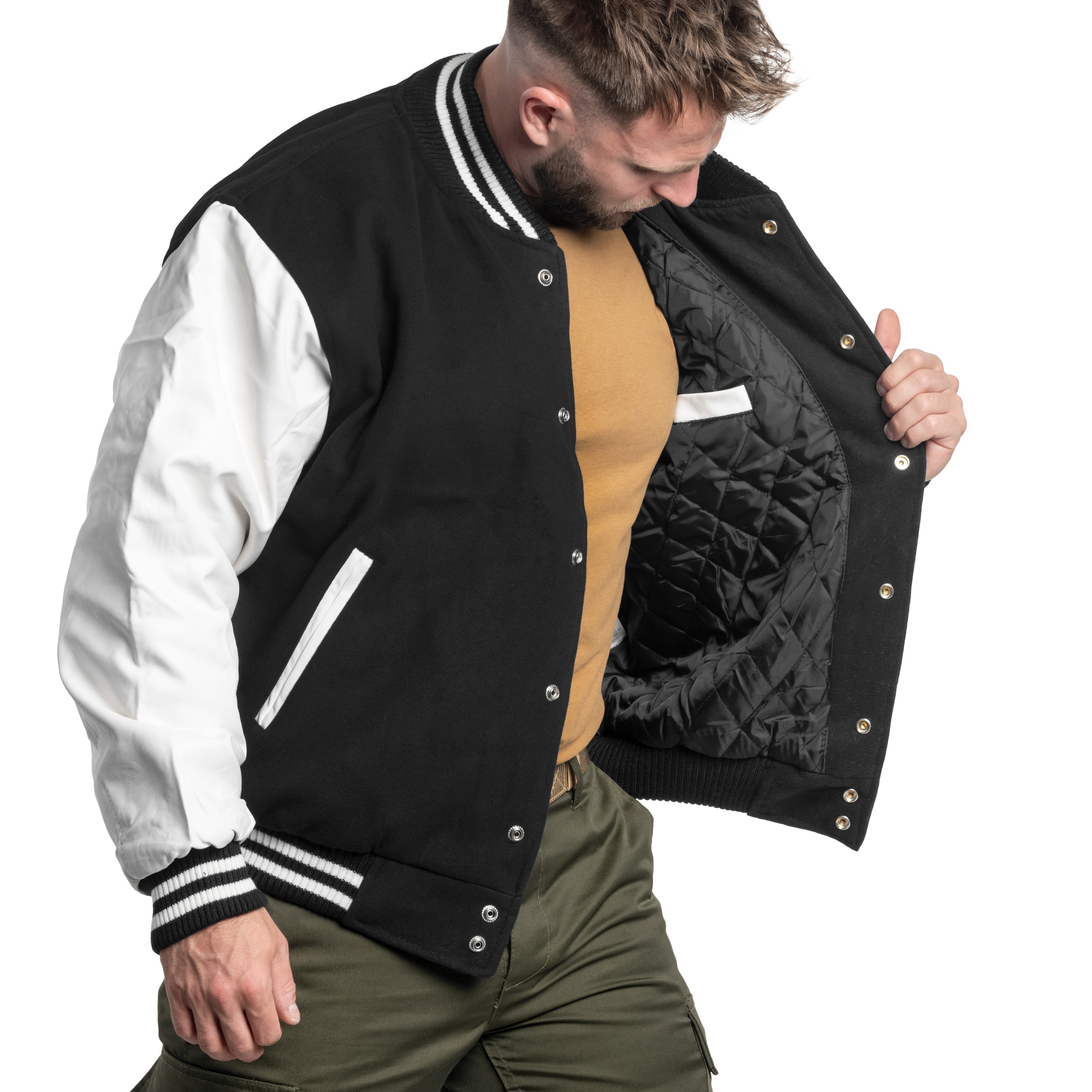 Mil-Tec - NY Baseball - Jacke - Black/White