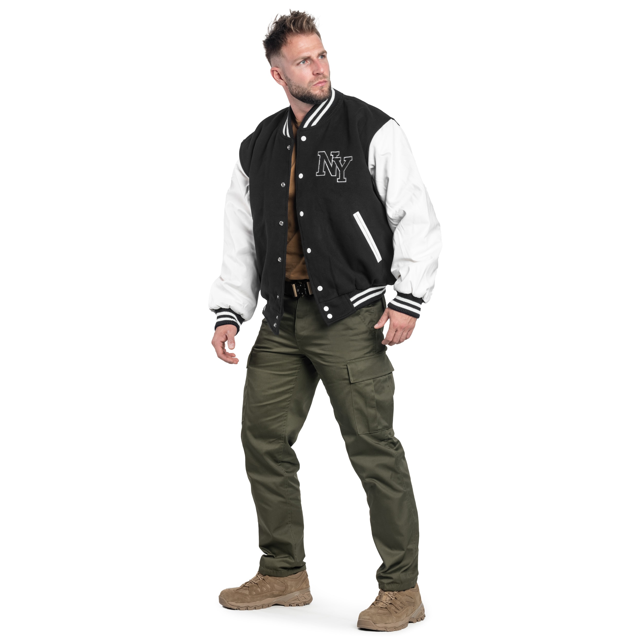 Mil-Tec - NY Baseball - Jacke - Black/White