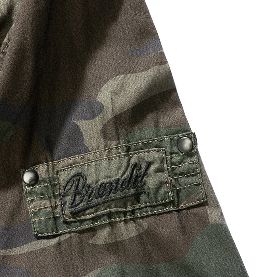 Brandit - Slim Fit Long Sleeve - Hemd - Woodland