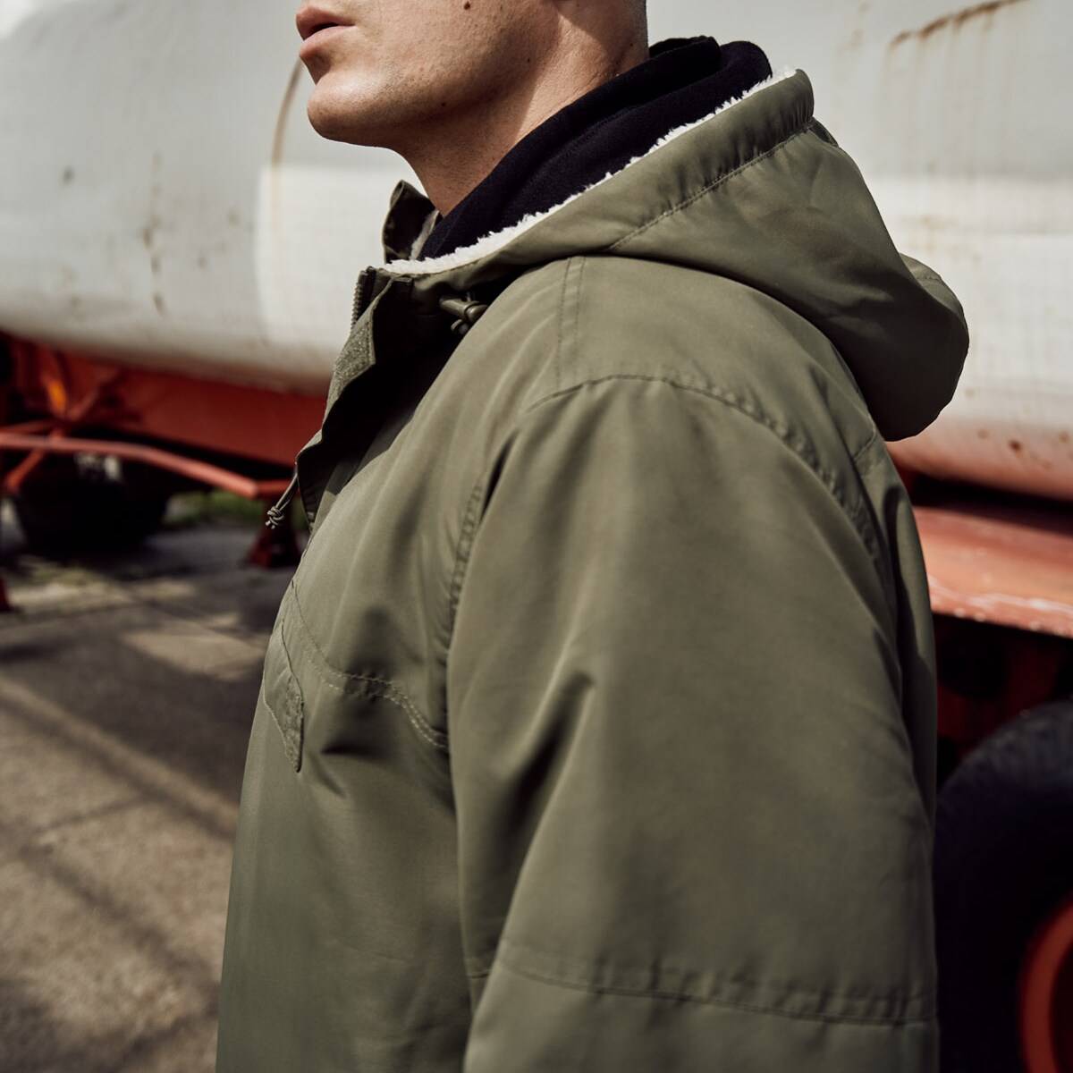 Brandit Sherpa Windbreaker - Olive