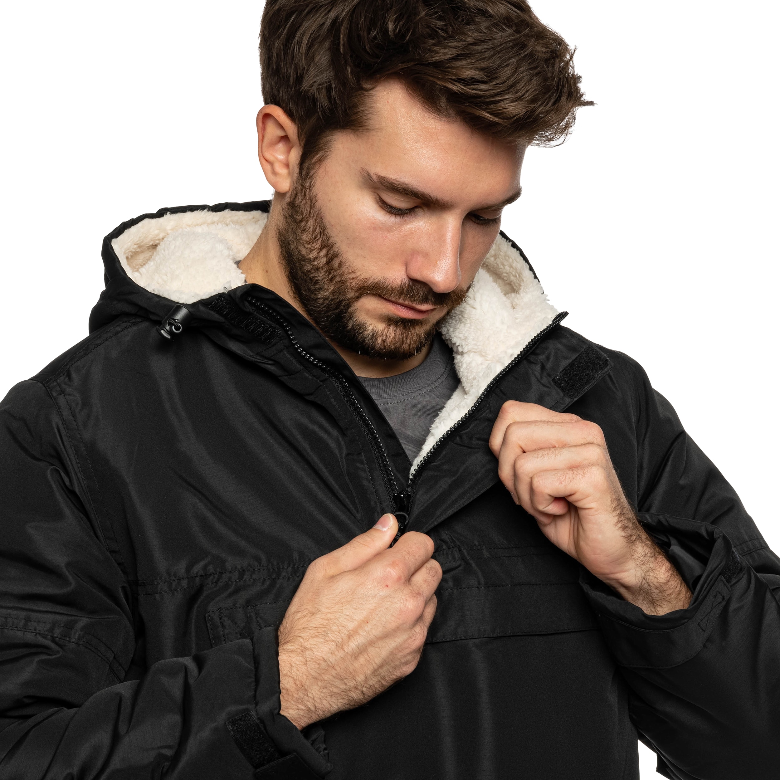 Brandit Sherpa Windbreaker - Black