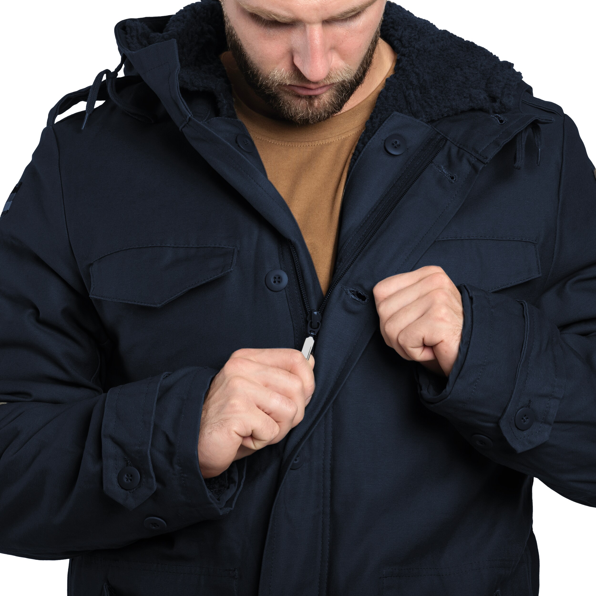 Brandit - BW Parka Flag - Jacke - Navy