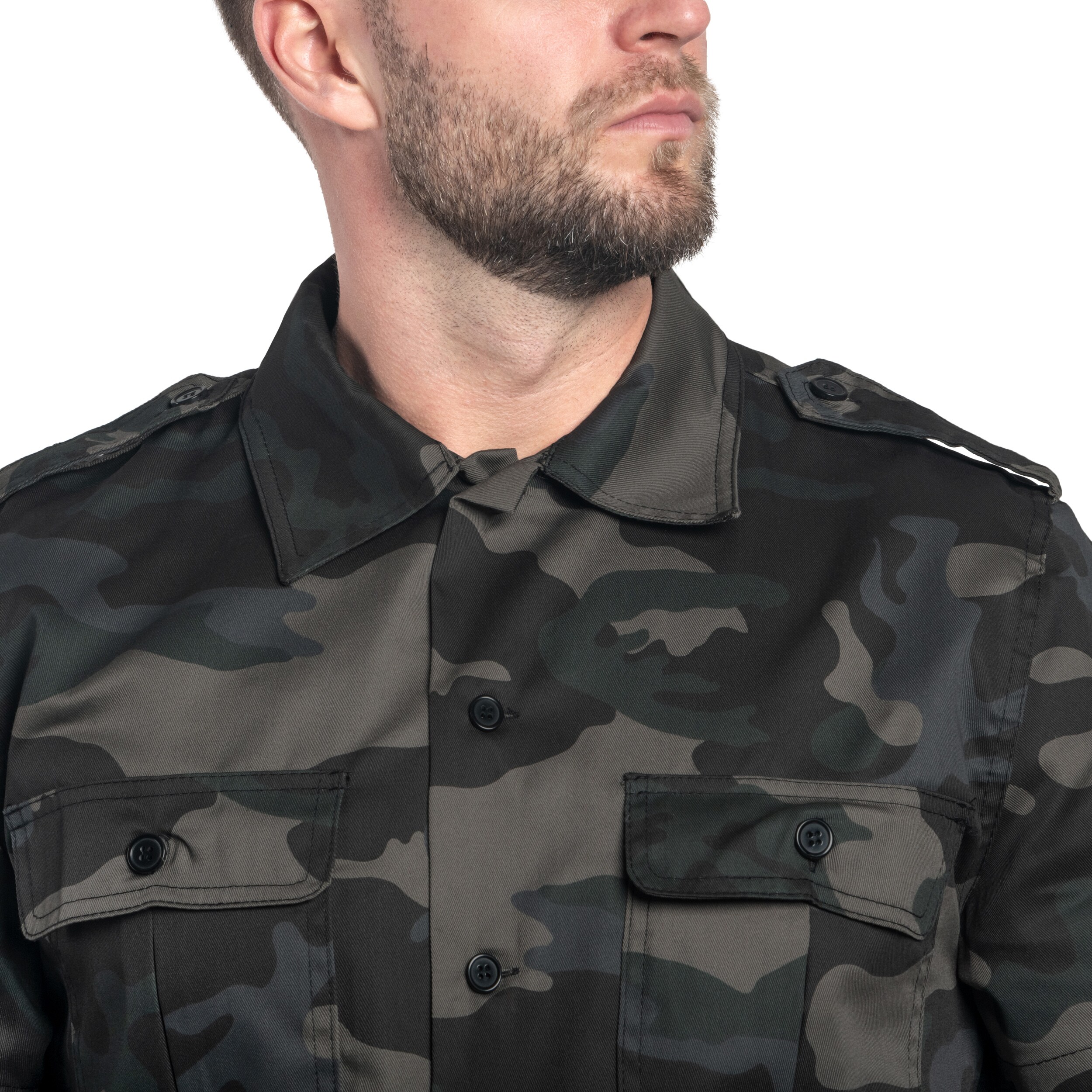 Brandit - US Shirt - Kurzarmhemd - Dark Camo