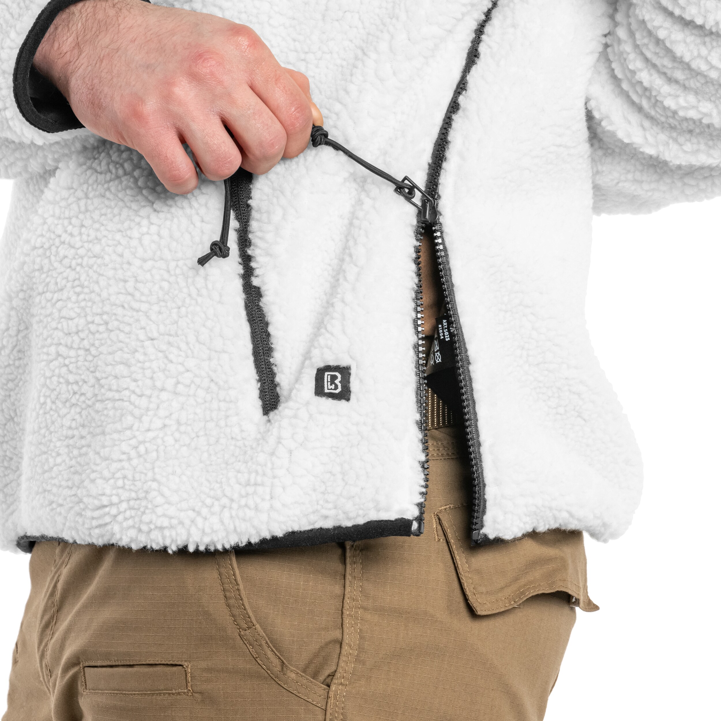 Brandit - Fleece - Teddyfleece Worker Pullover - White