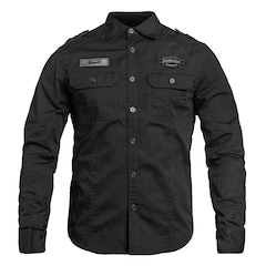 Brandit - Luis Vintage Shirt - Langarmhemd - Black