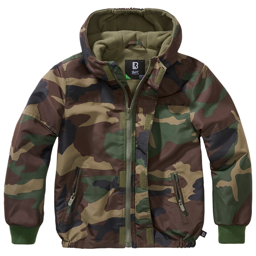 Brandit - Windbreaker Frontzip - Kinderjacke - Woodland