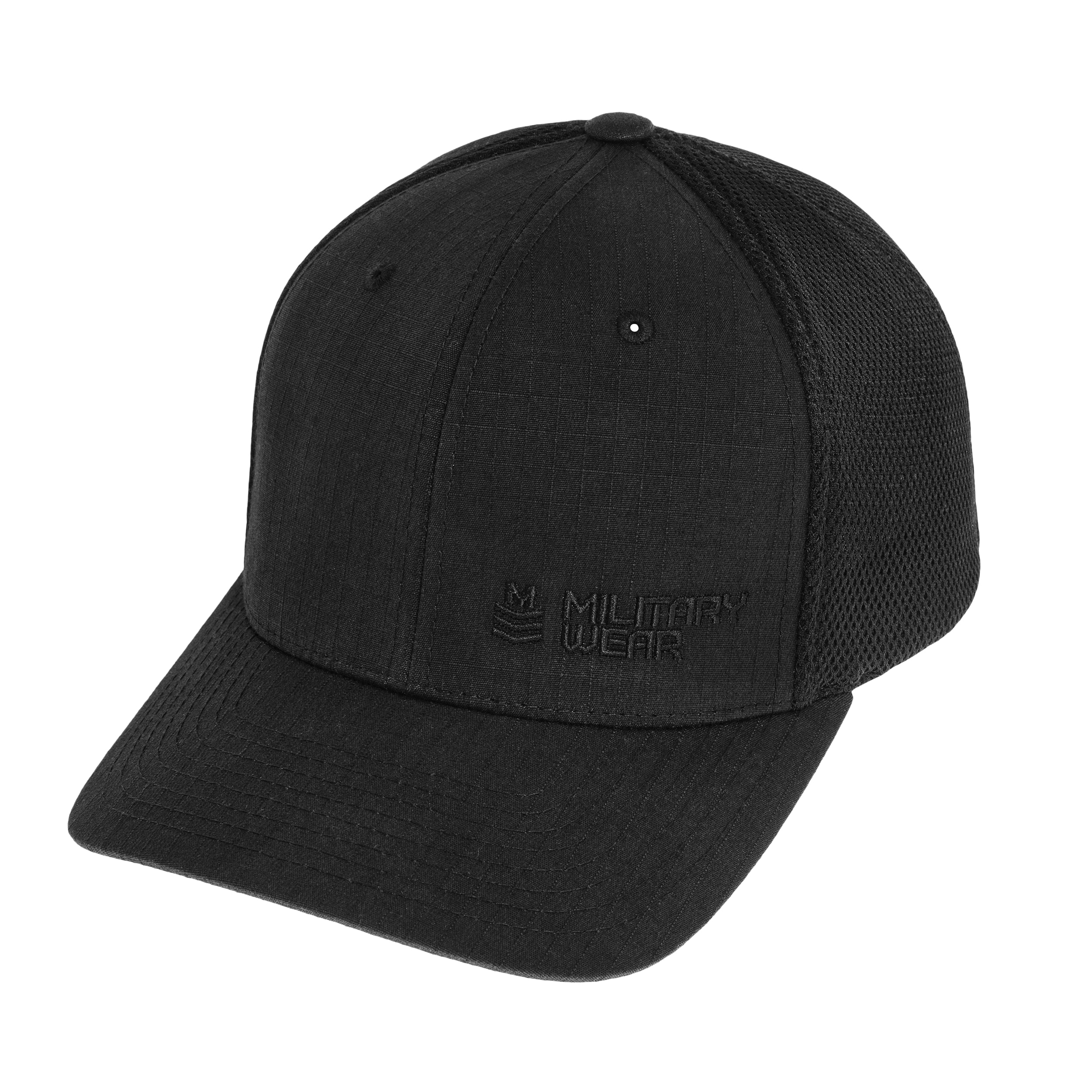 Military Wear - 110 Rip-Stop Mesh Basecap - Black