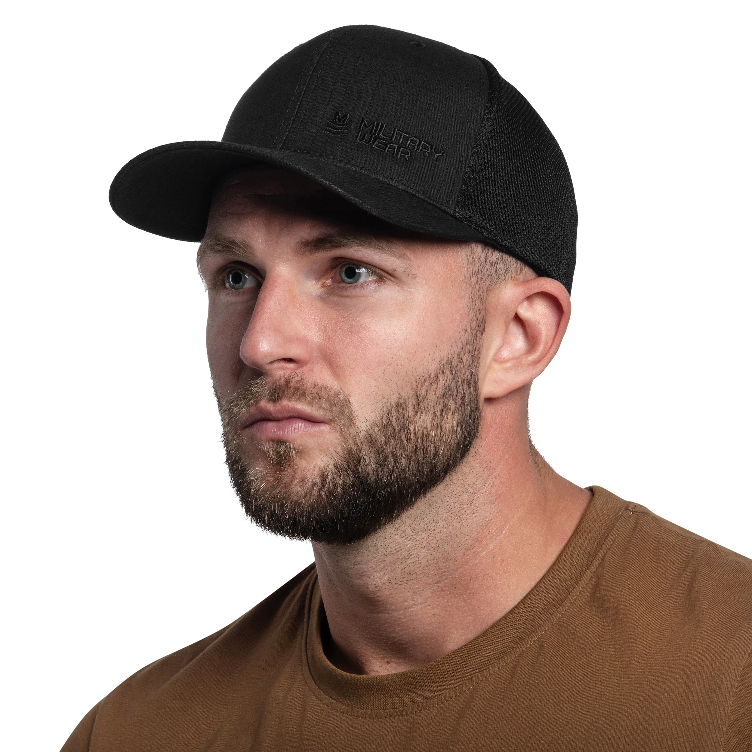 Military Wear - 110 Rip-Stop Mesh Basecap - Black