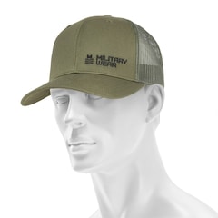 Military Wear - Haft Retro Trucker Basecap - Olive