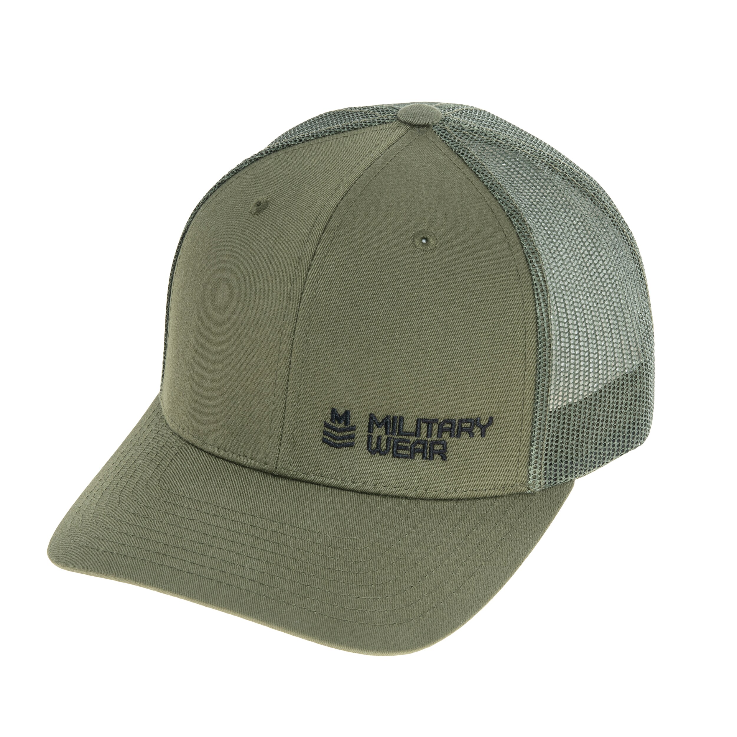 Military Wear - Haft Retro Trucker Basecap - Olive