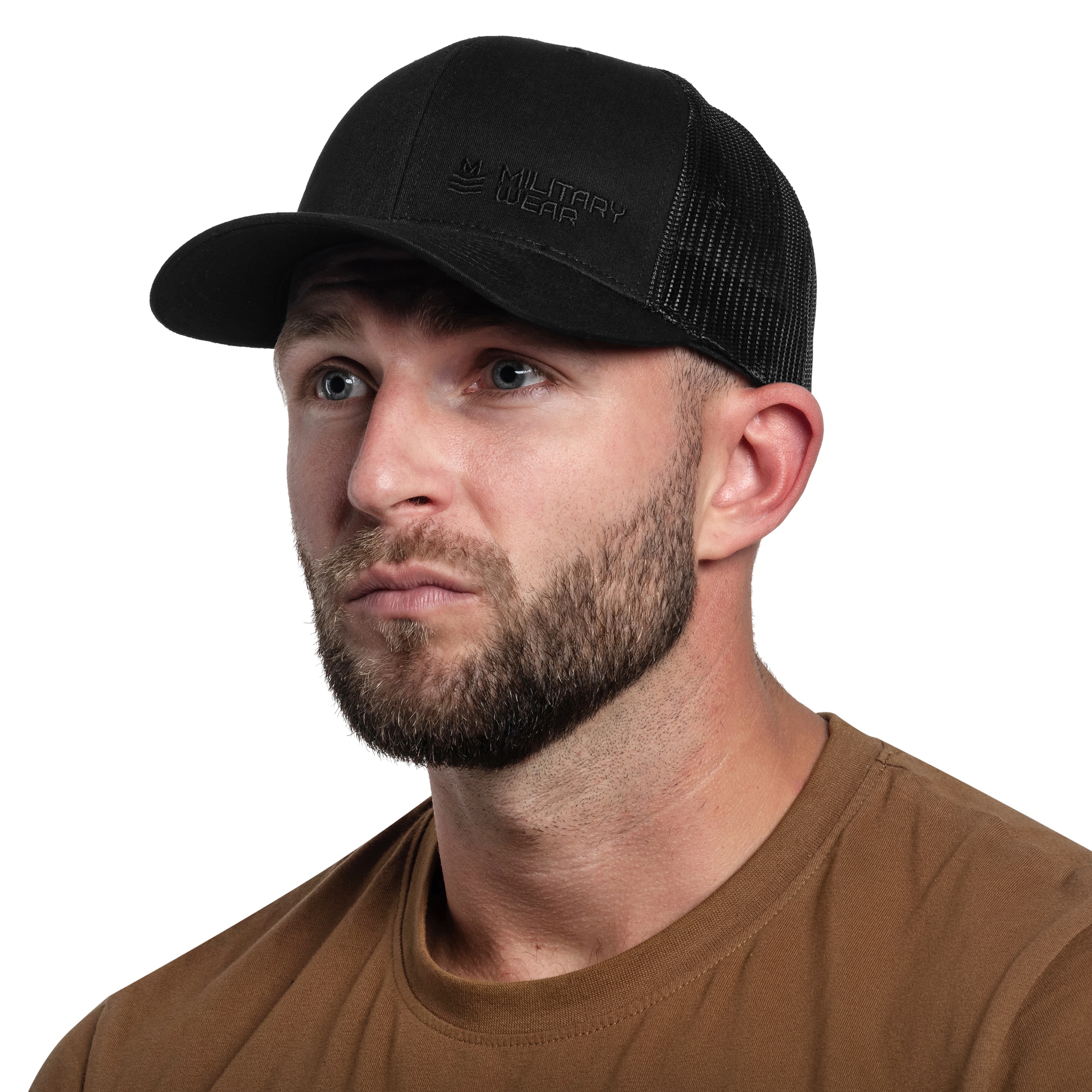 Military Wear - Haft Retro Trucker Basecap - Black