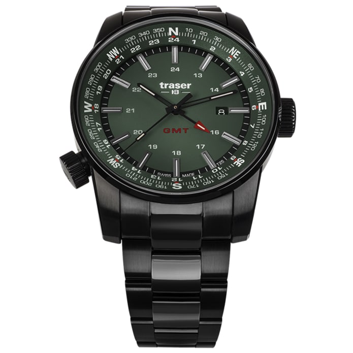 Traser - P68 Pathfinder GMT PSS Uhr - Green