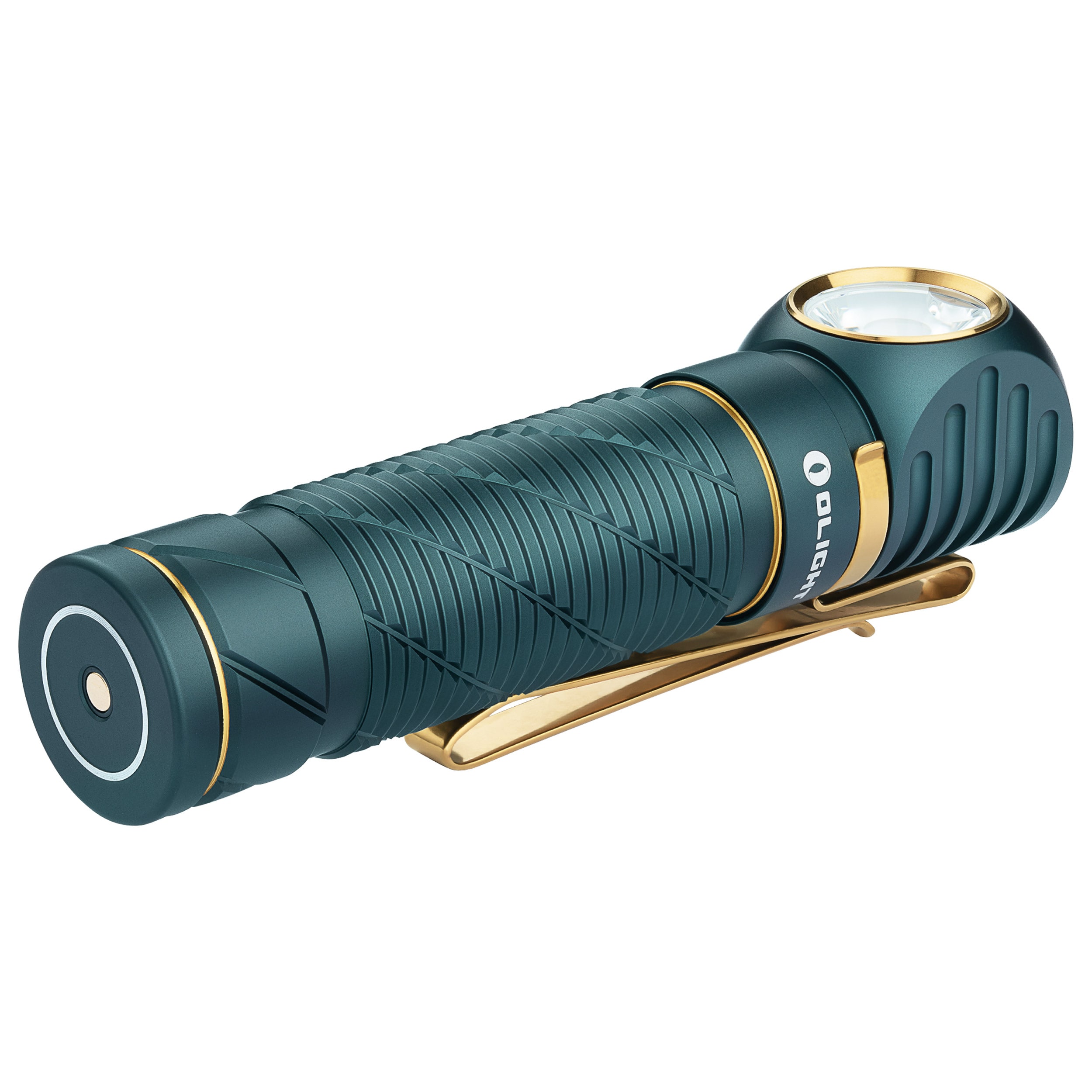 Olight - Perun 2 Cool White Kit Dream Blue - Stirn- und Winkeltaschenlampe mit Stirnband - 2500 Lumen