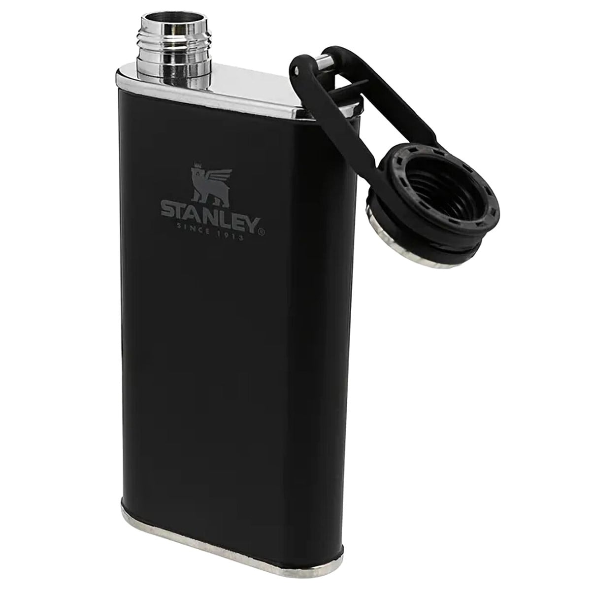 Stanley - Classic Easy Fill Wide Mouth Flask - Flachmann 230 ml - Black