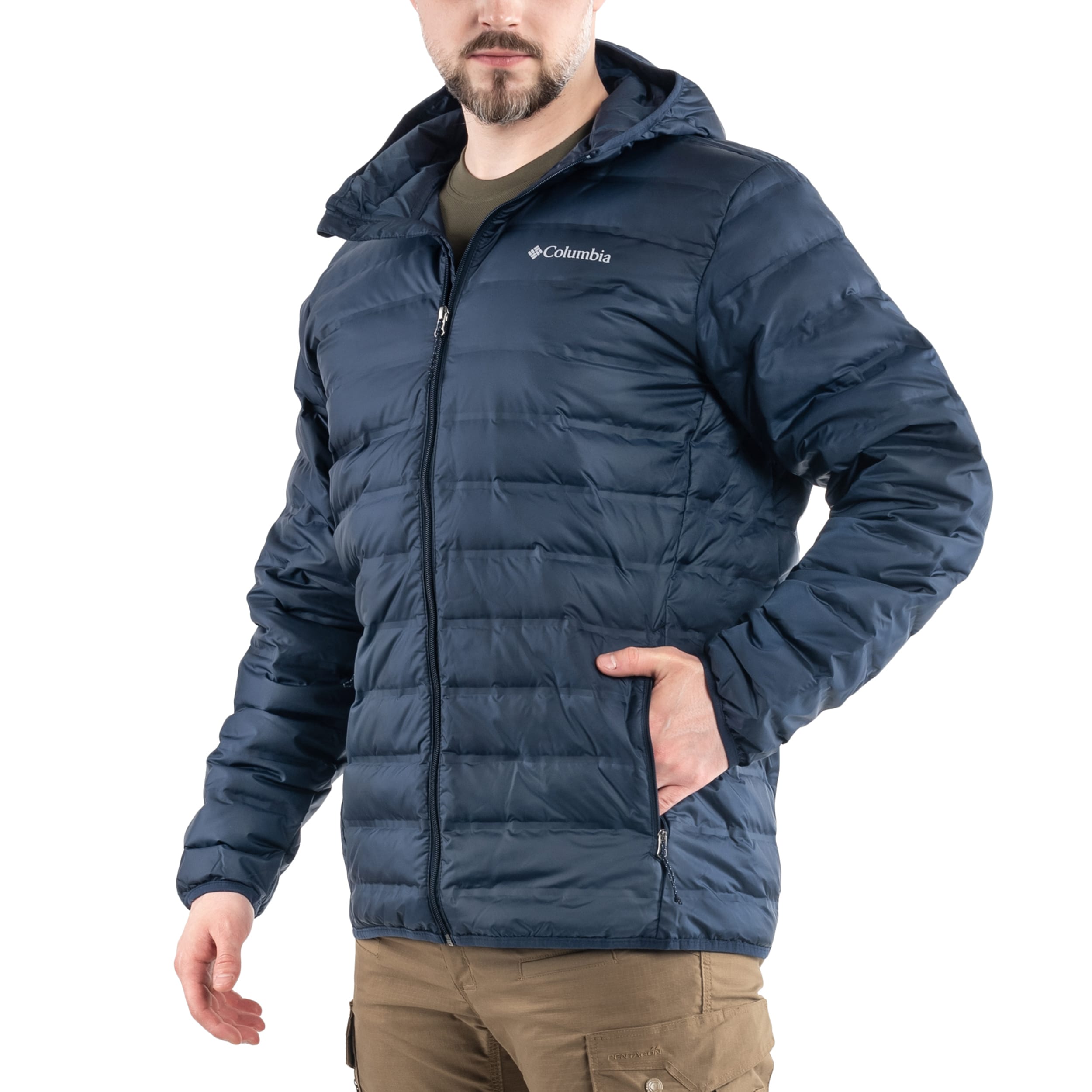Columbia - Lake 22 Down Hooded Jacket - Jacke - Collegiate Navy