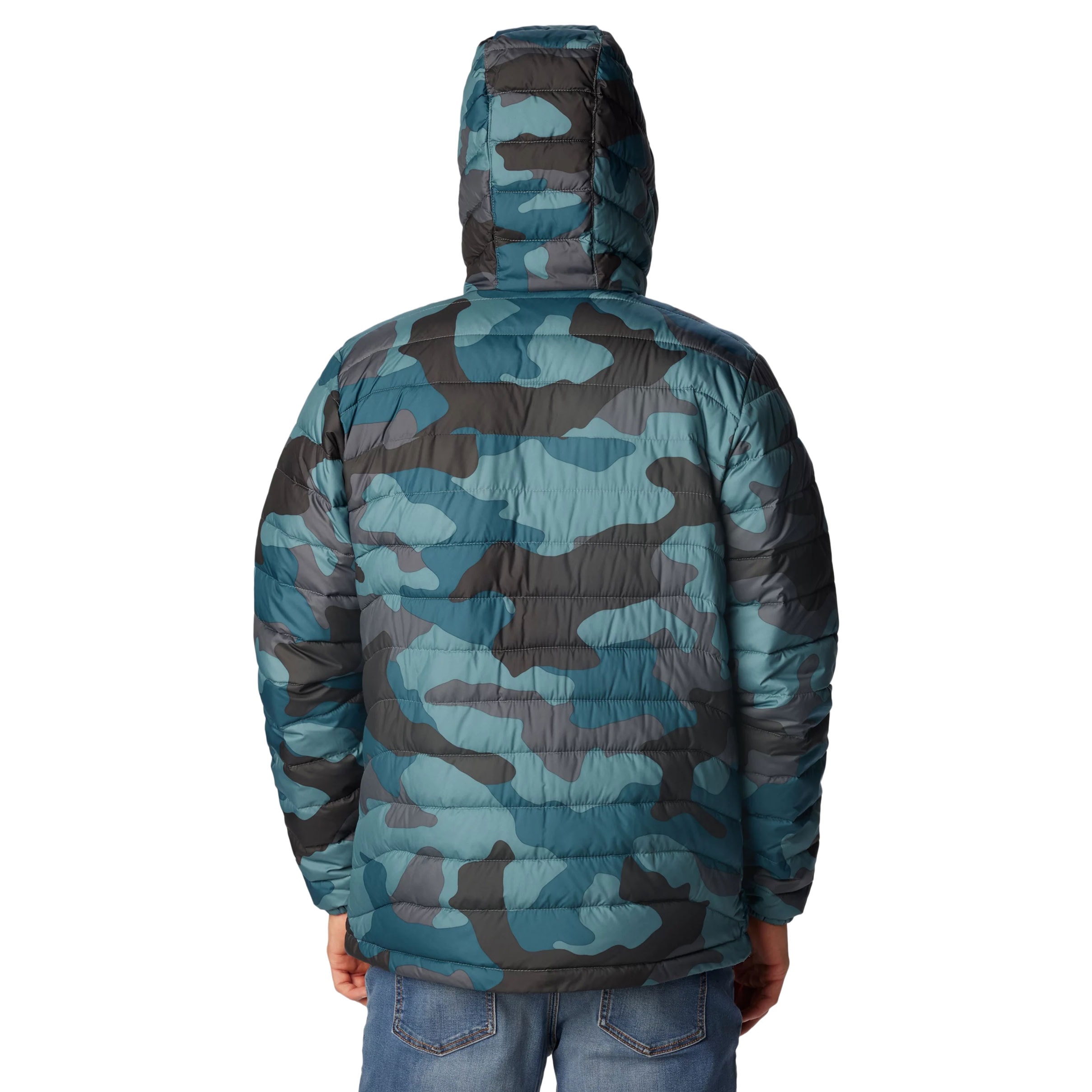 Columbia - Powder Lite Hooded Jacket -  Steppjacke mit Kapuze - Metal Mod Camo