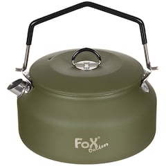 MFH - Fox Outdoor Stainless Steel Olive - Wasserkocher 1 l