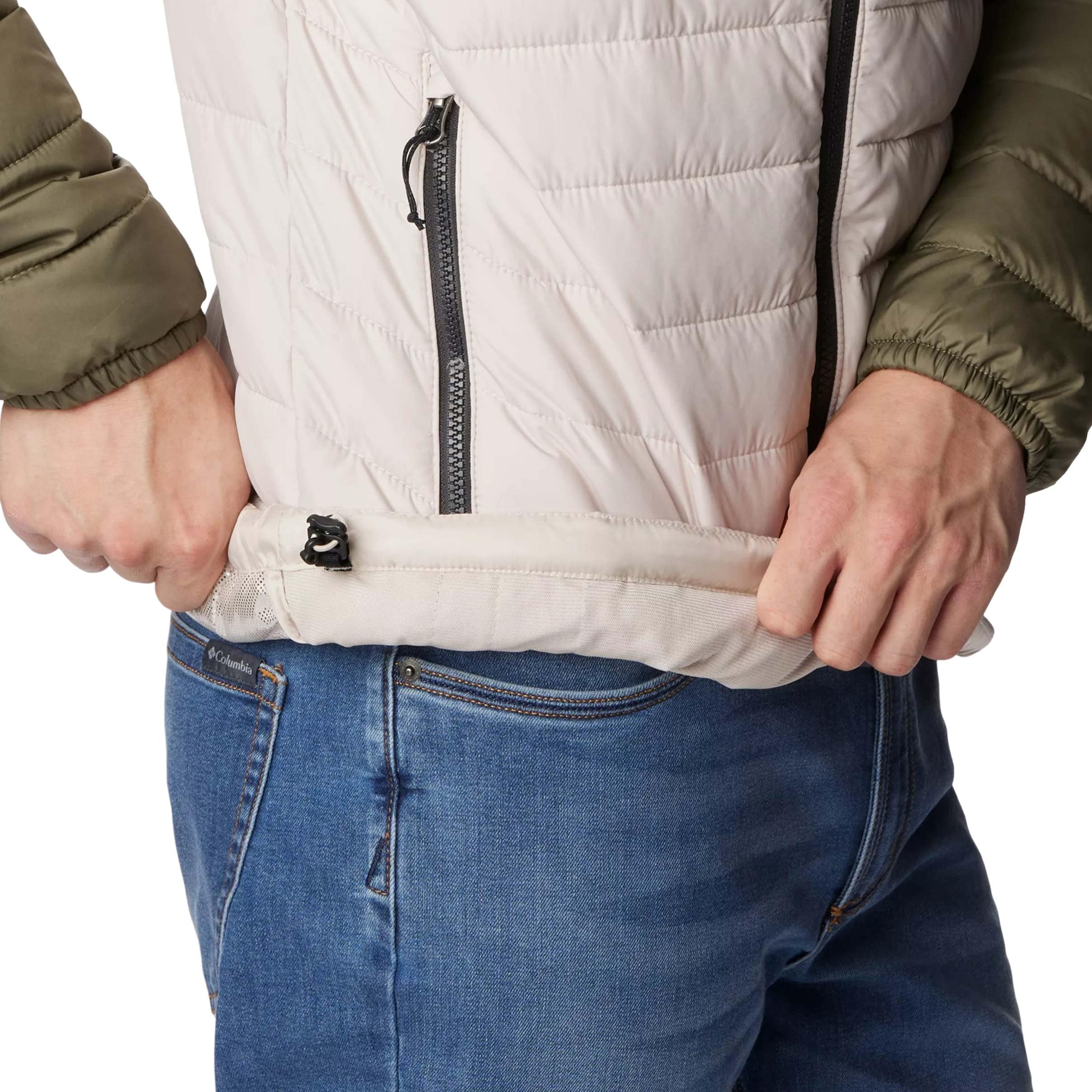 Columbia - Powder Lite Hooded Jacket - Jacke - Dark Stone/Shark