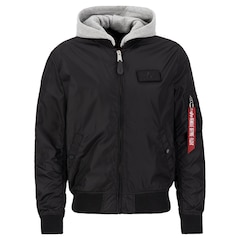 Alpha Industries - MA-1 TT Hood - Pilotenjacke mit Kapuze - Black