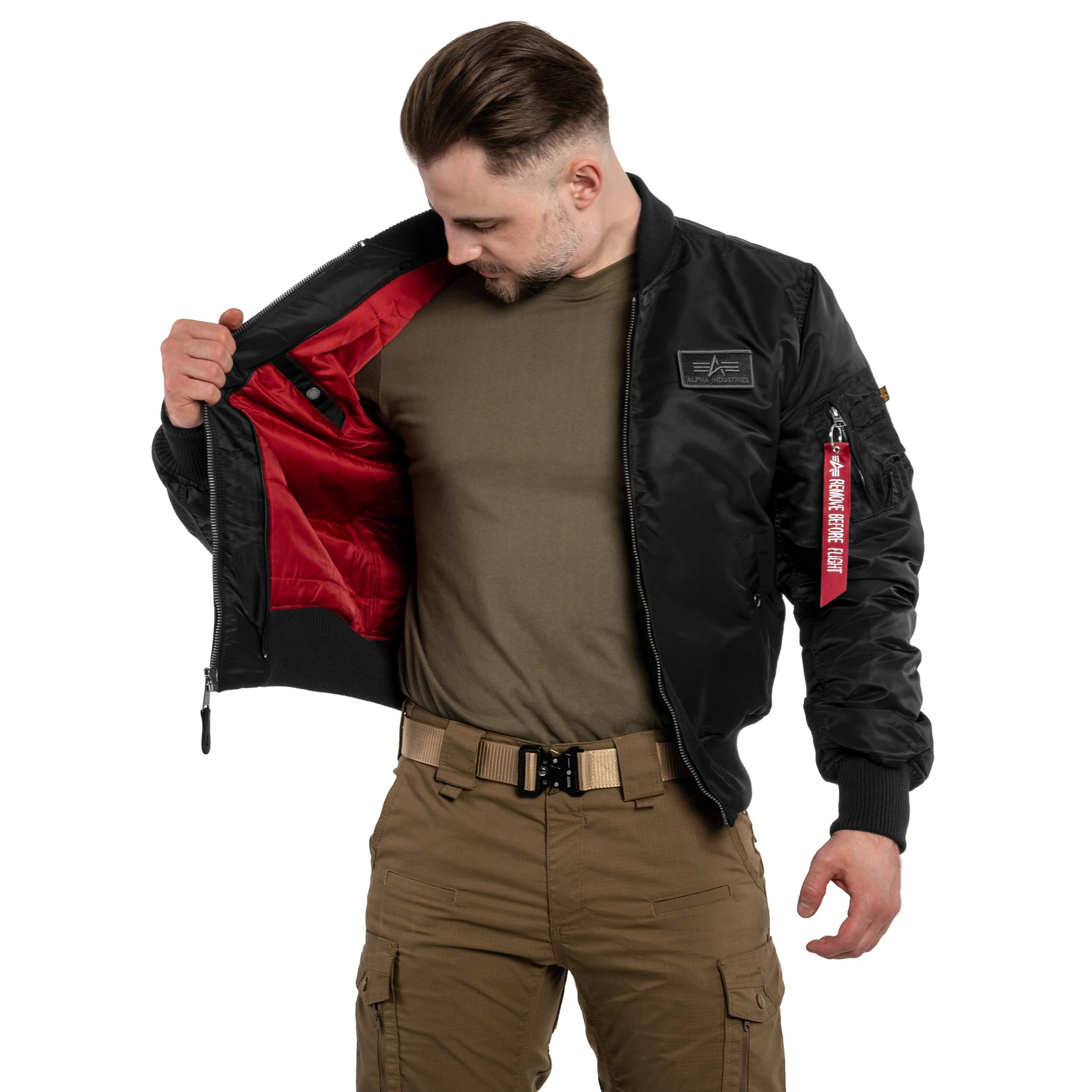 Alpha Industries - MA-1 D-Tec Jacke - Black