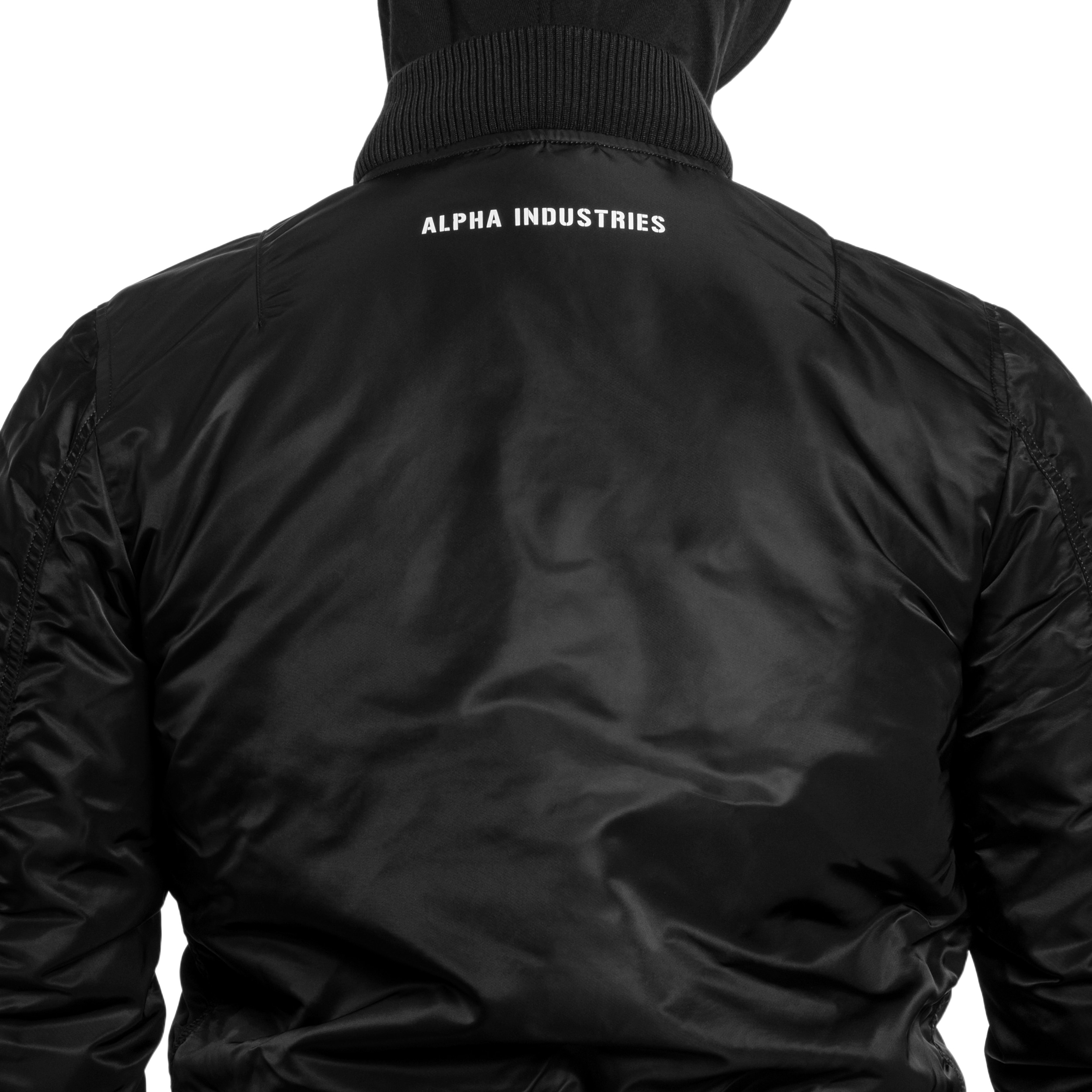 Alpha Industries - MA-1 D-Tec Jacke - Black/Reflective