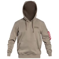 Alpha Industries - Back Print Hoody - Sweatshirt - Vintage Sand
