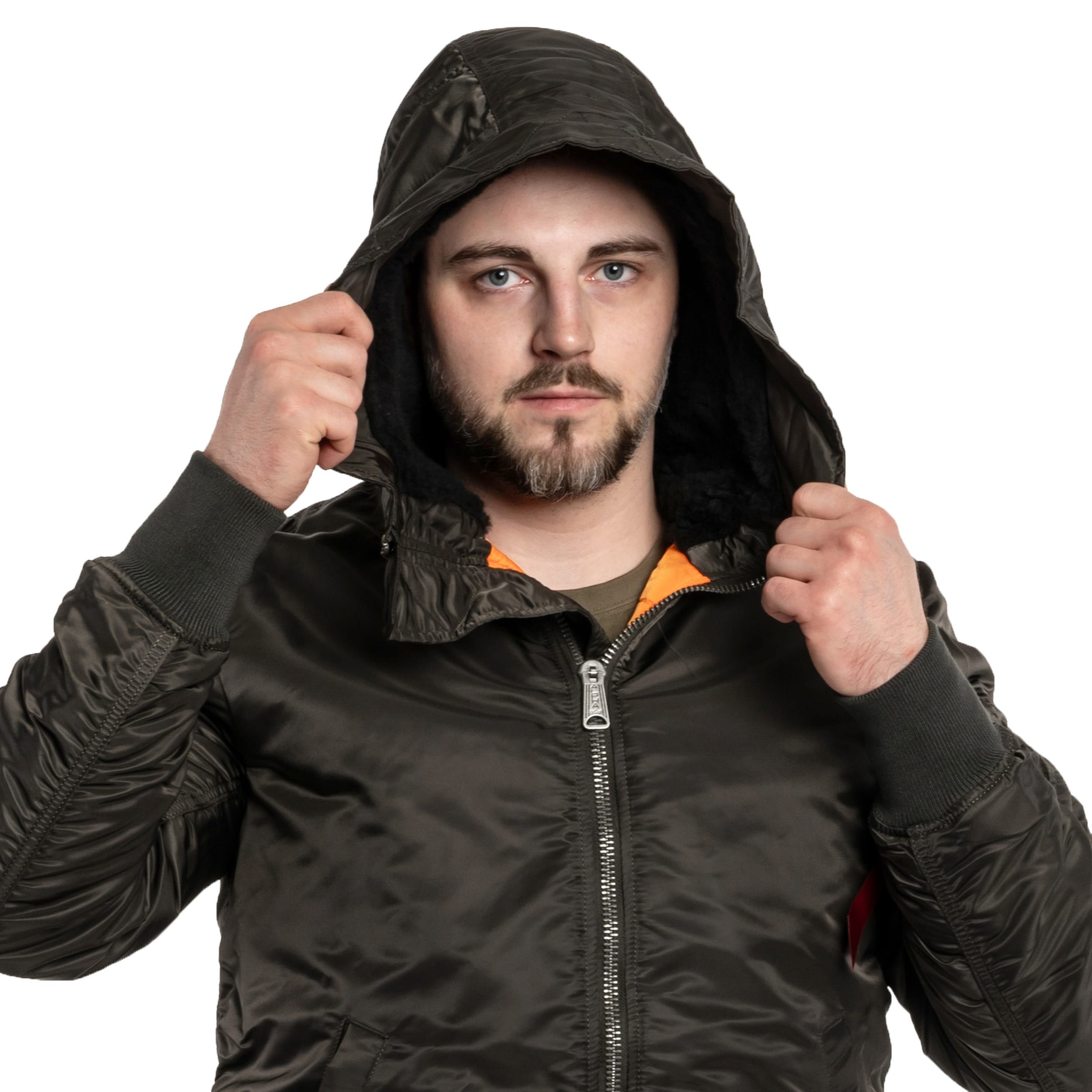 Alpha Industries - MA-1 Hooded - Jacke - Black Olive