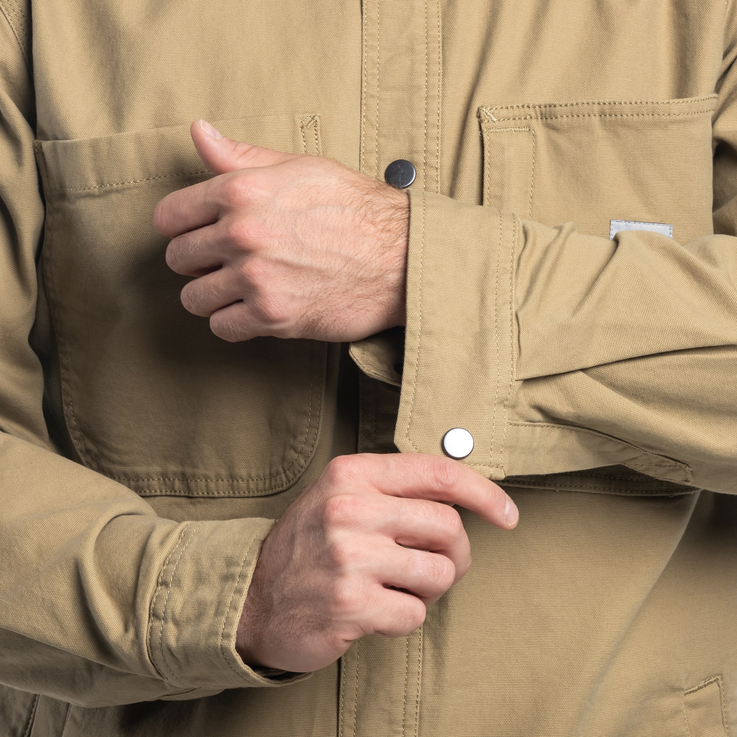 Carhartt - Fleece Lined Snap Front Shirt - Warmes Hemd - Dark Khaki