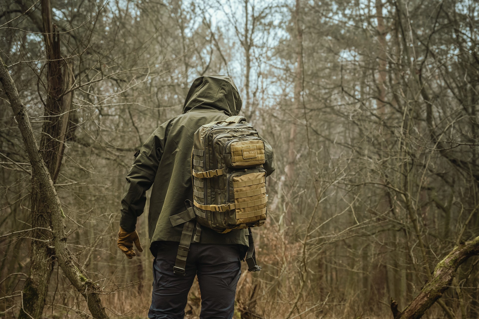 Mil-Tec - Large Assault Pack - Rucksack 36 l - Ranger Green/Coyote