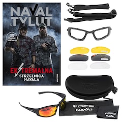 OPC Outdoor Extreme Naval Set Schutzbrille + Buch "Ekstremalna Strzelnica Navala" - Set