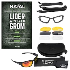 OPC Outdoor Extreme Naval Set Schutzbrille + Buch "Lider w stylu GROM" - Satz