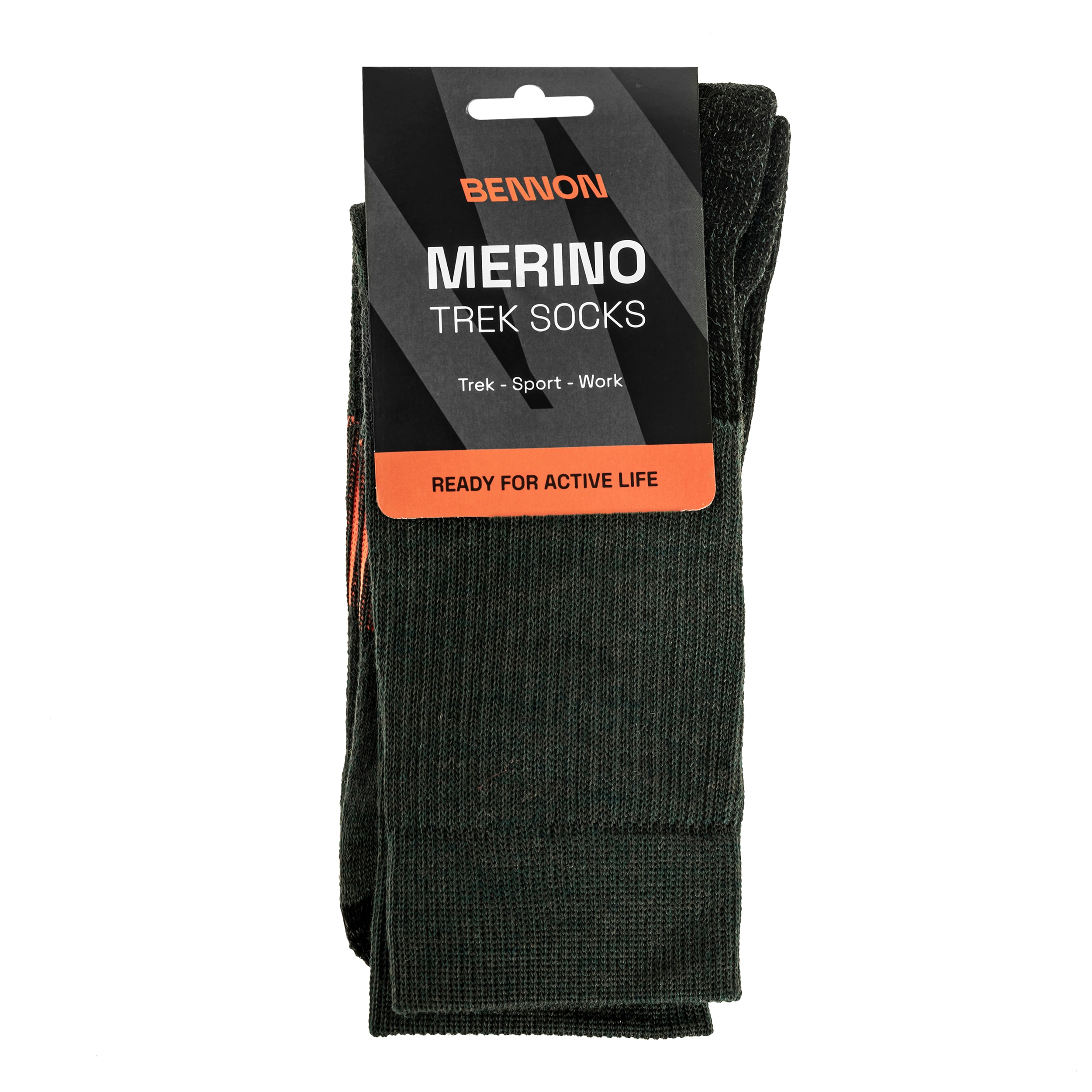 Bennon - Trek Merino - Langsocken - Green