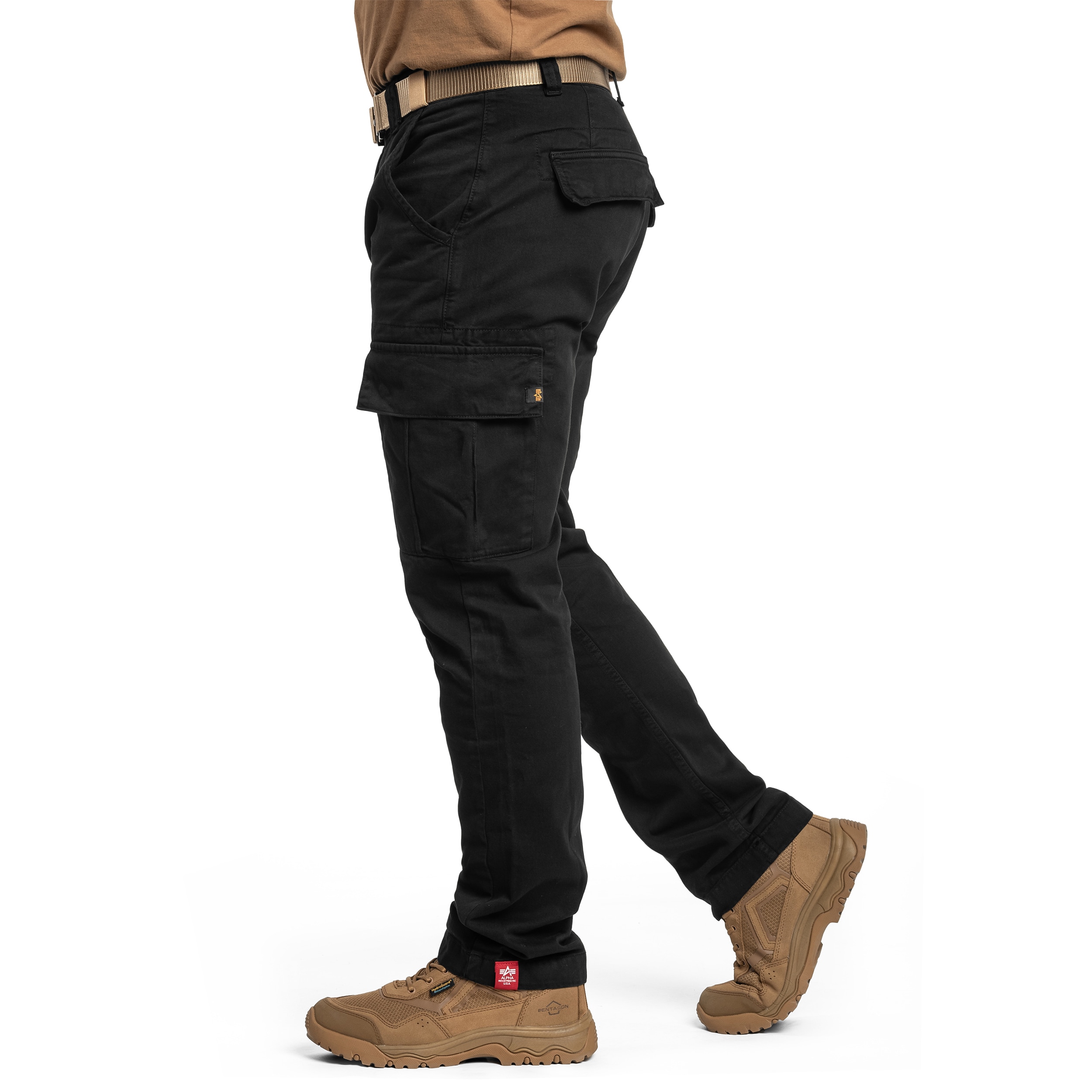 Alpha Industries - Agent Pant - Cargohose - Black