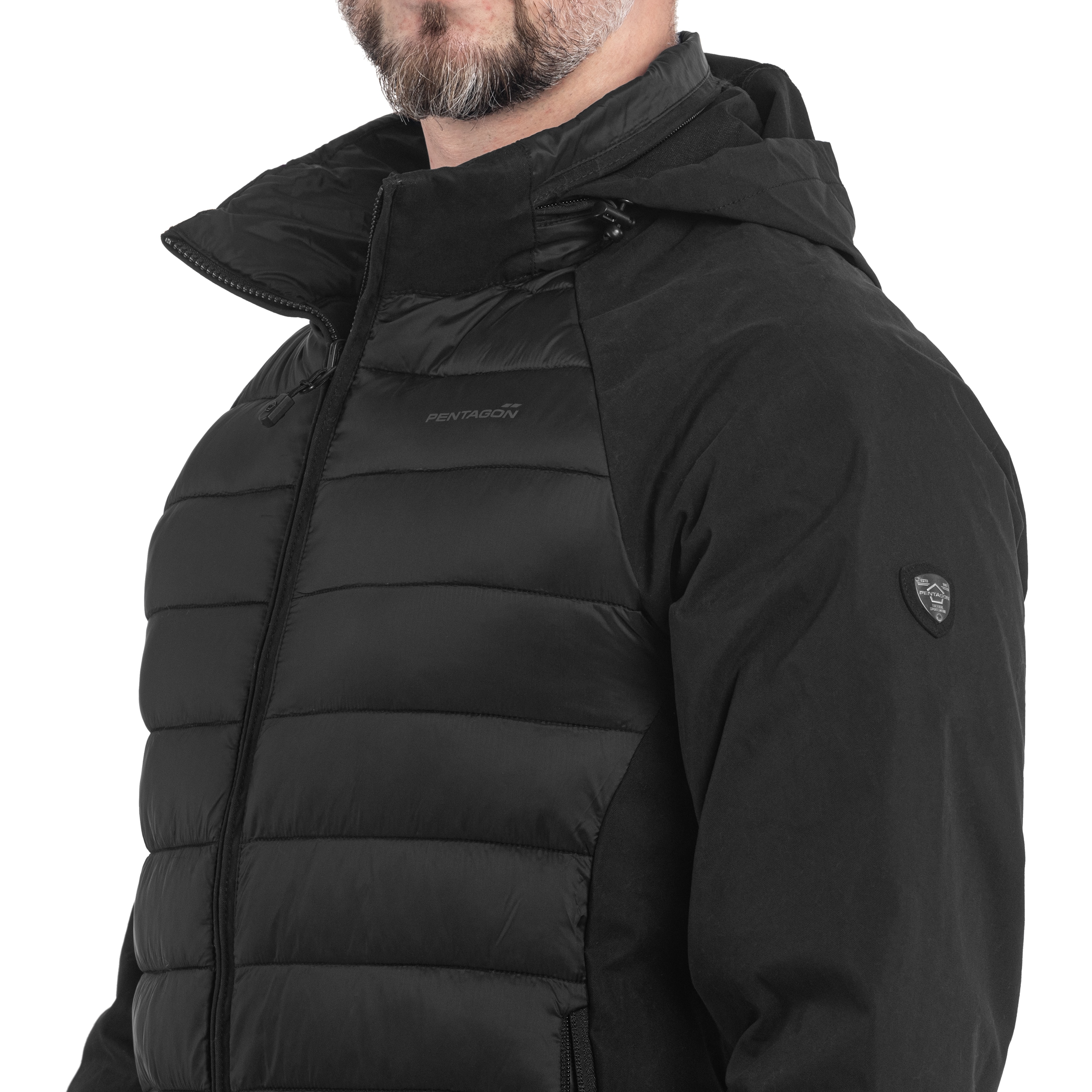 Pentagon - Neutron Hybrid Jacke - Black