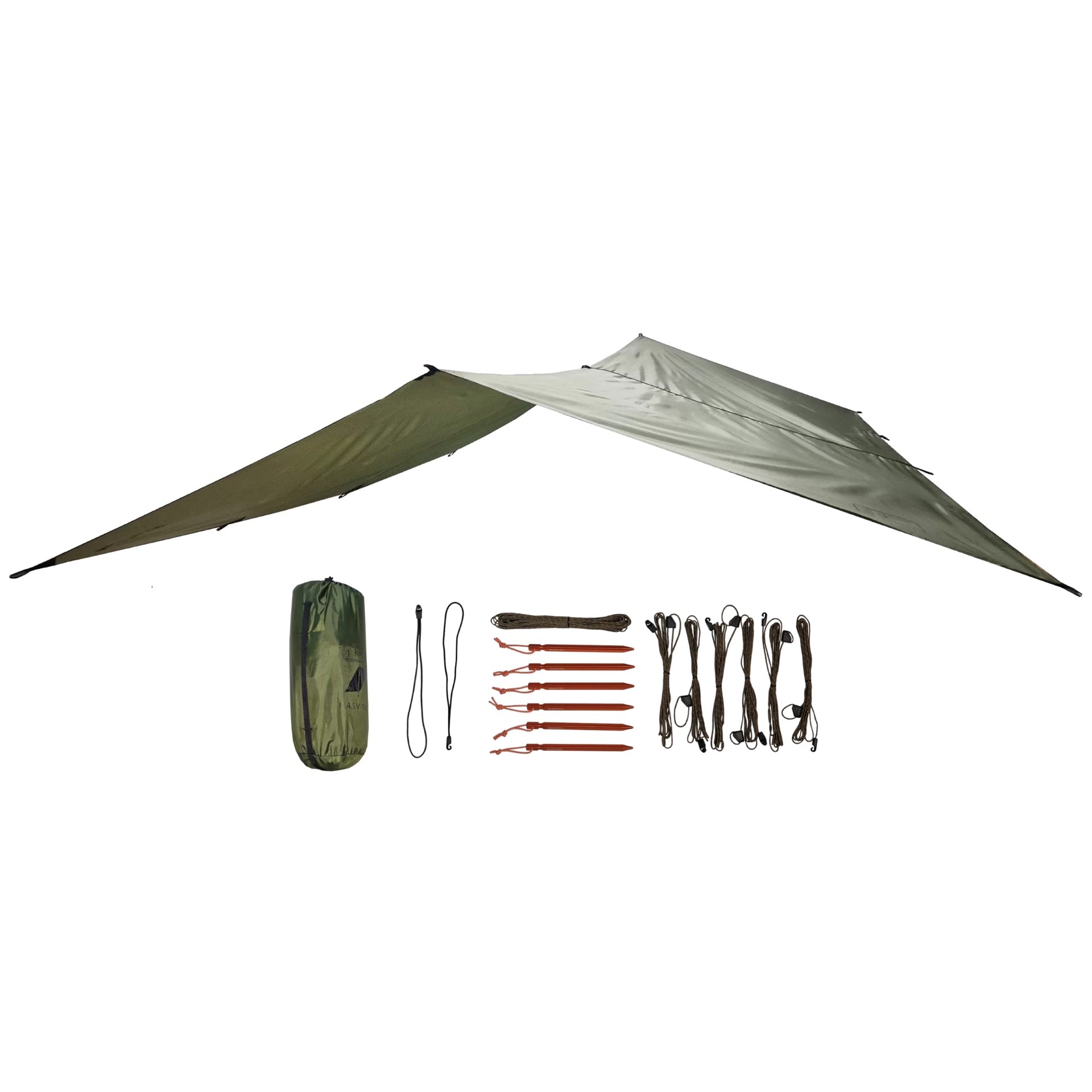 Bushmen - Campingplane Easy Tarp 2 x 3 - Grün