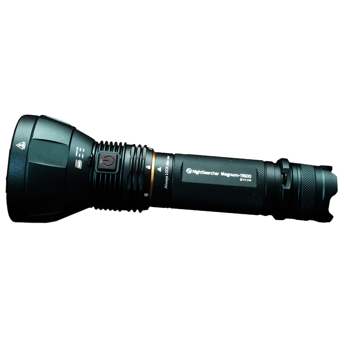 NightSearcher - Magnum Taschenlampe - 11600 Lumen