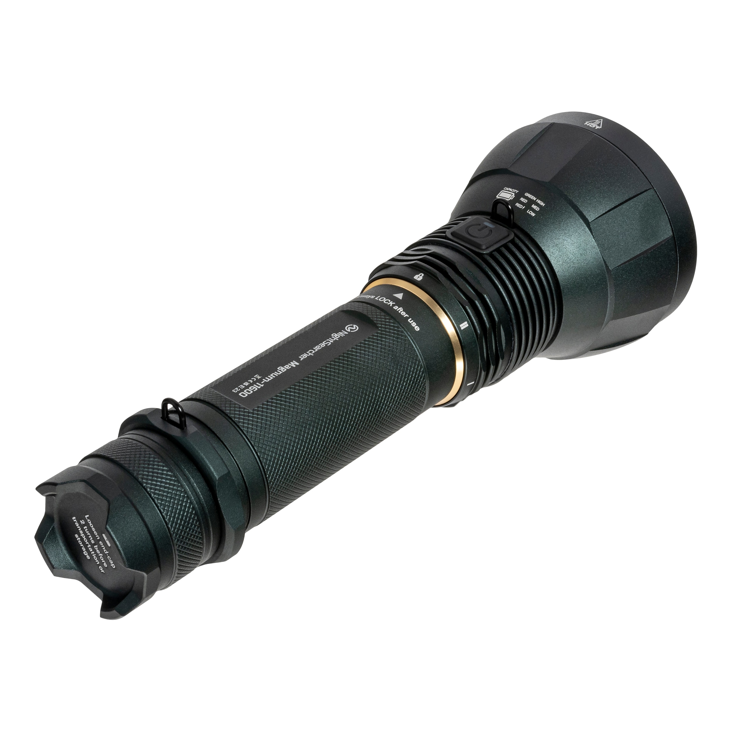 NightSearcher - Magnum Taschenlampe - 11600 Lumen