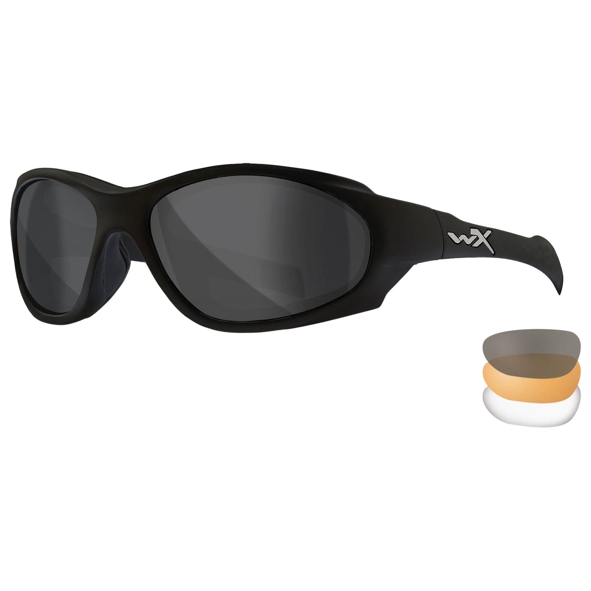 Wiley X - XL-1 Advanced Comm 2.5 - Taktische Schutzbrille Set 3in1 - Grey/Clear/Light Rust
