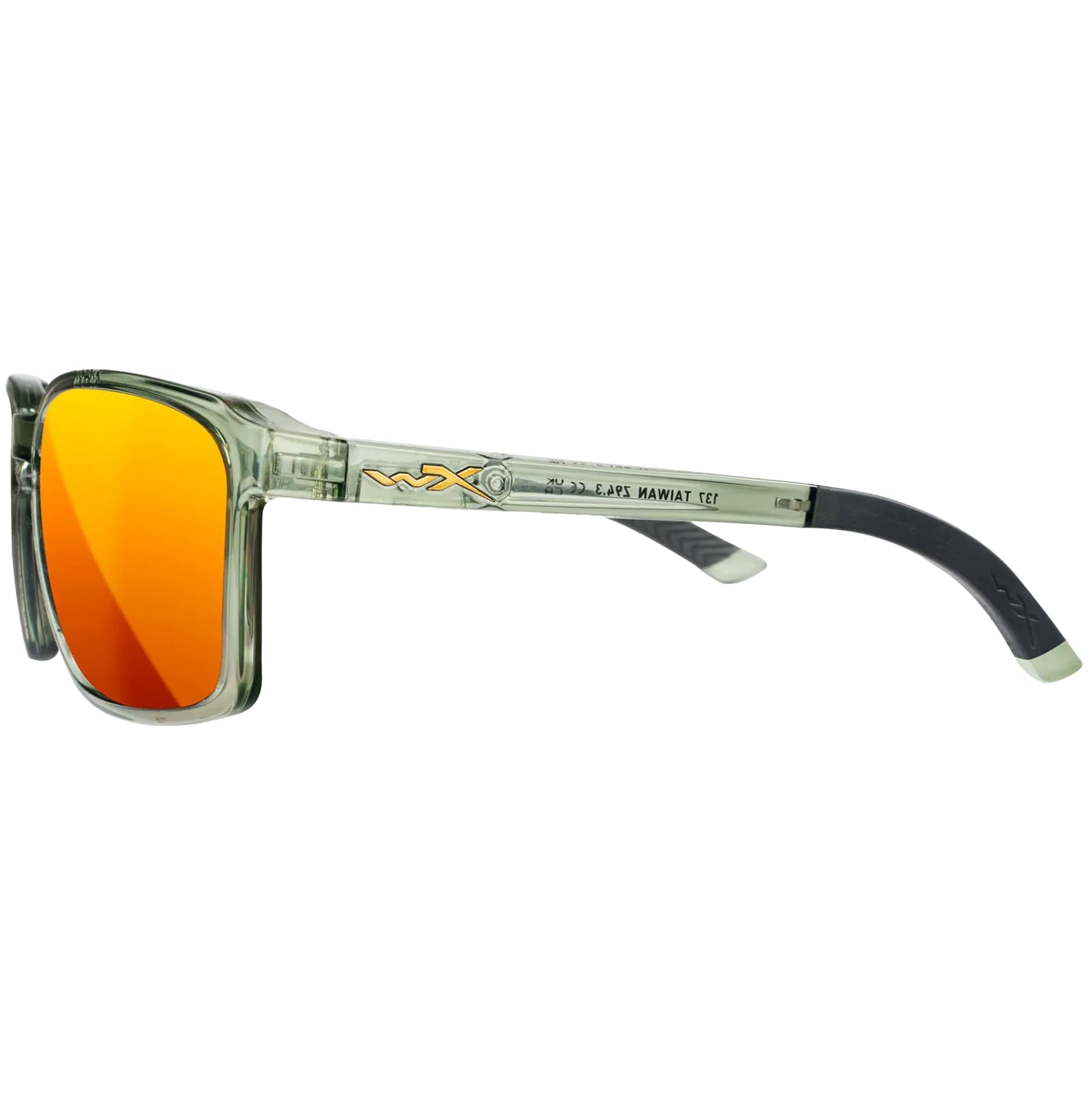 Wiley X - Alfa - Brille - Captivate Polarized Bronze Mirror/Gloss Crystal Light Olive/GREY