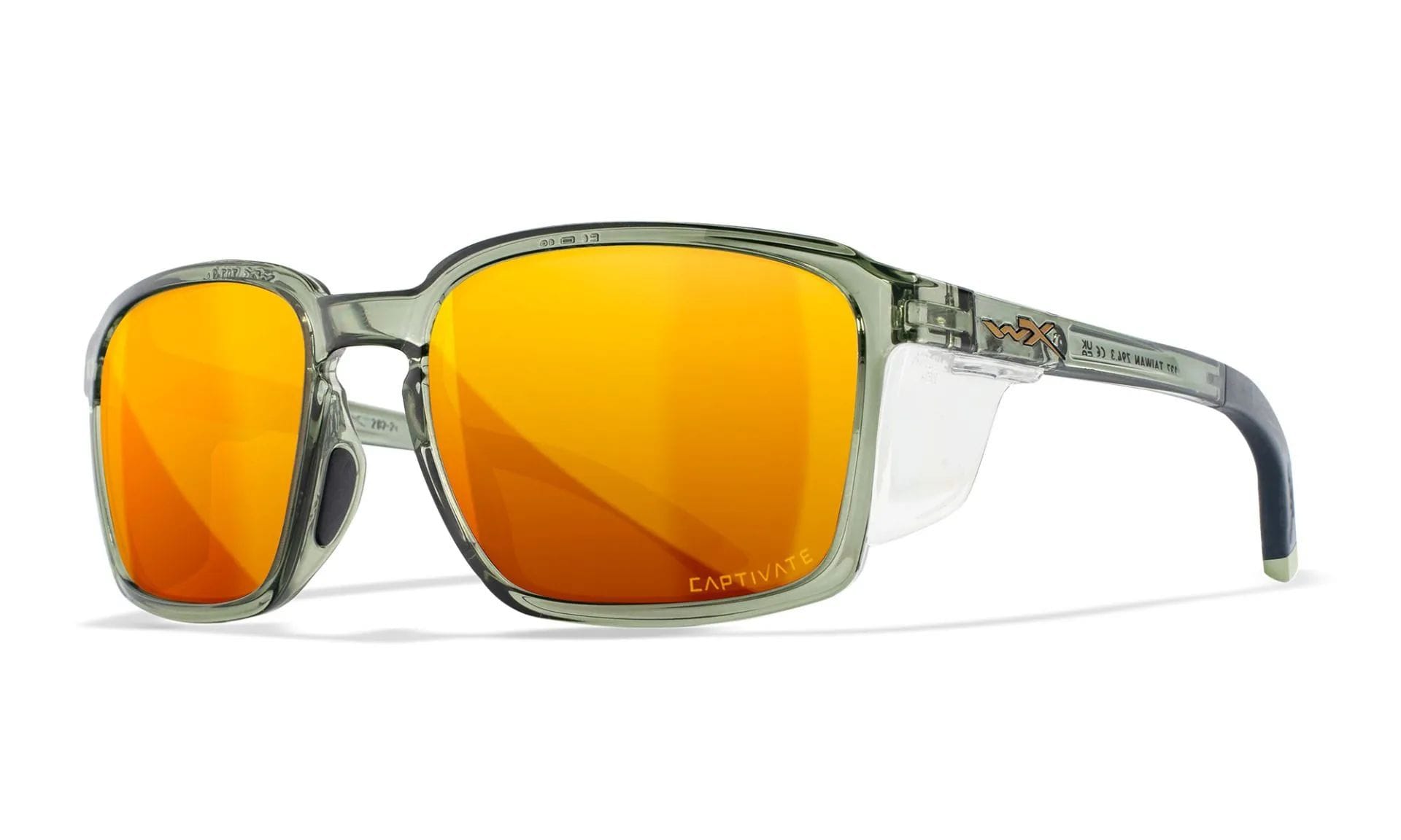 Wiley X - Alfa Brille - Captivate Polarized Bronze Mirror/Gloss Crystal Light Olive/Grey