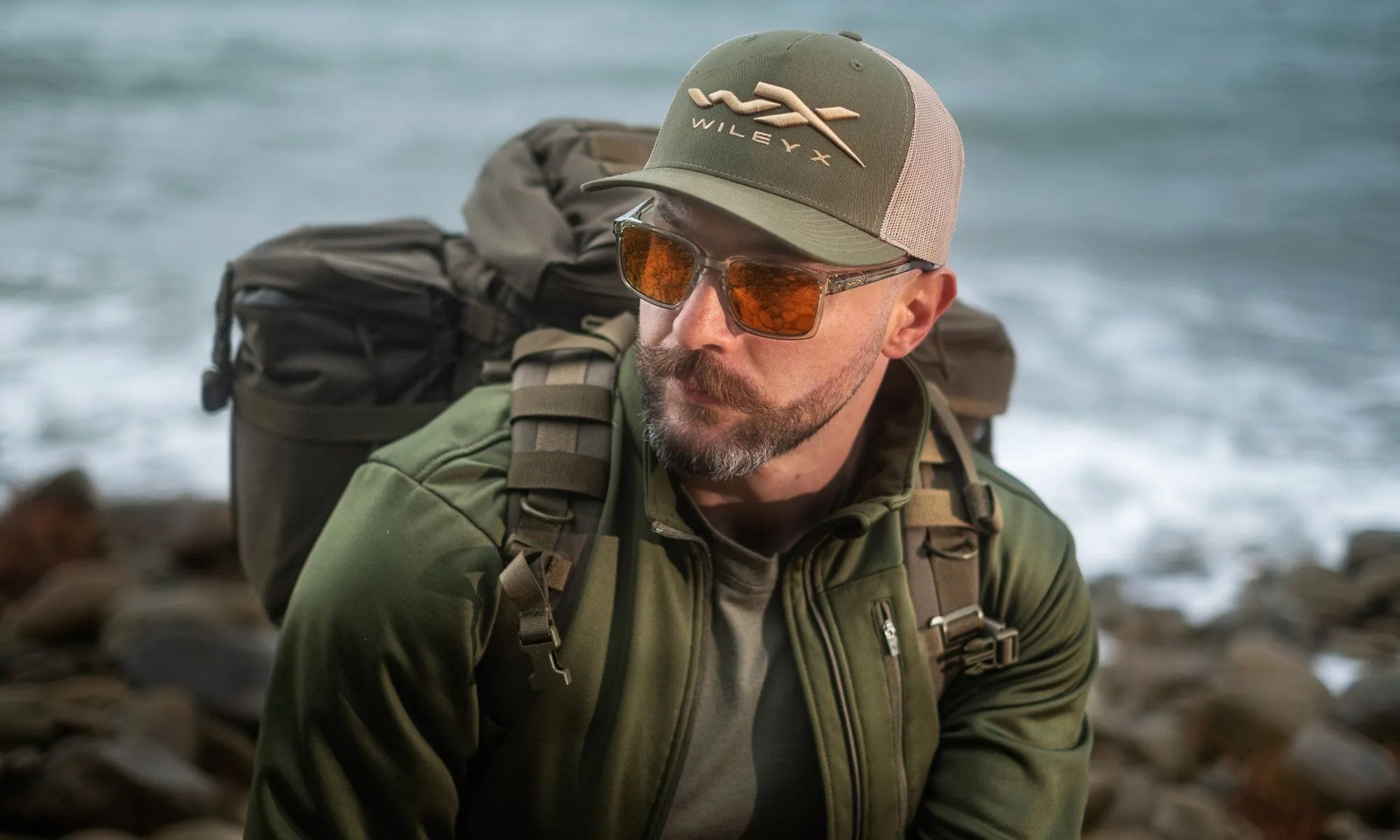 Wiley X - Alfa Brille - Captivate Polarized Bronze Mirror/Gloss Crystal Light Olive/Grey