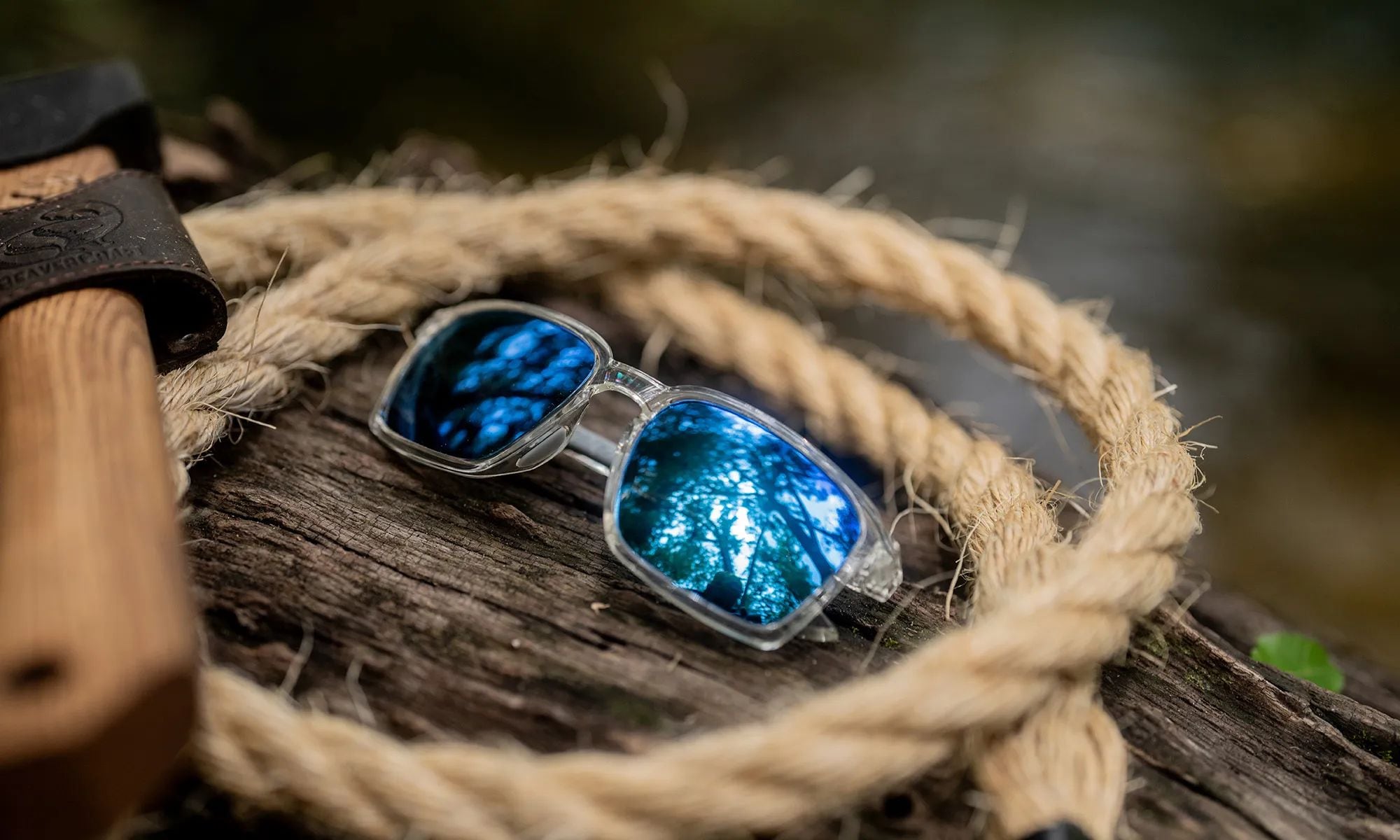 Wiley X - Alfa Brille - Captivate Polarized Blue Mirror/Gloss Clear Crystal