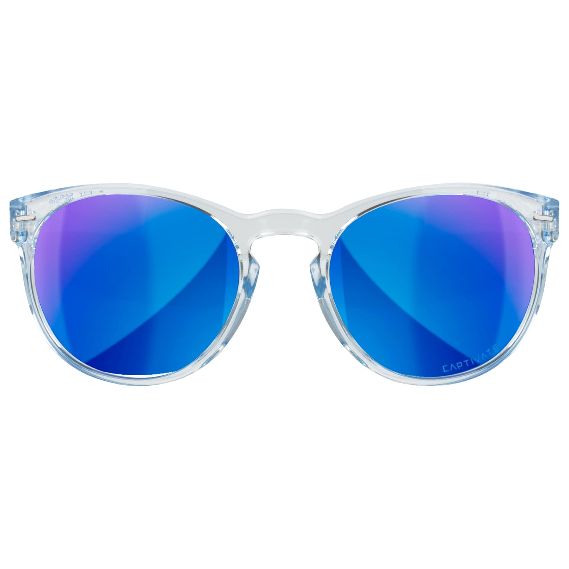 Wiley X - Covert Brille für Damen - Captivate Polarized Blue Mirror/Gloss Crystal Light Sapphire Blue