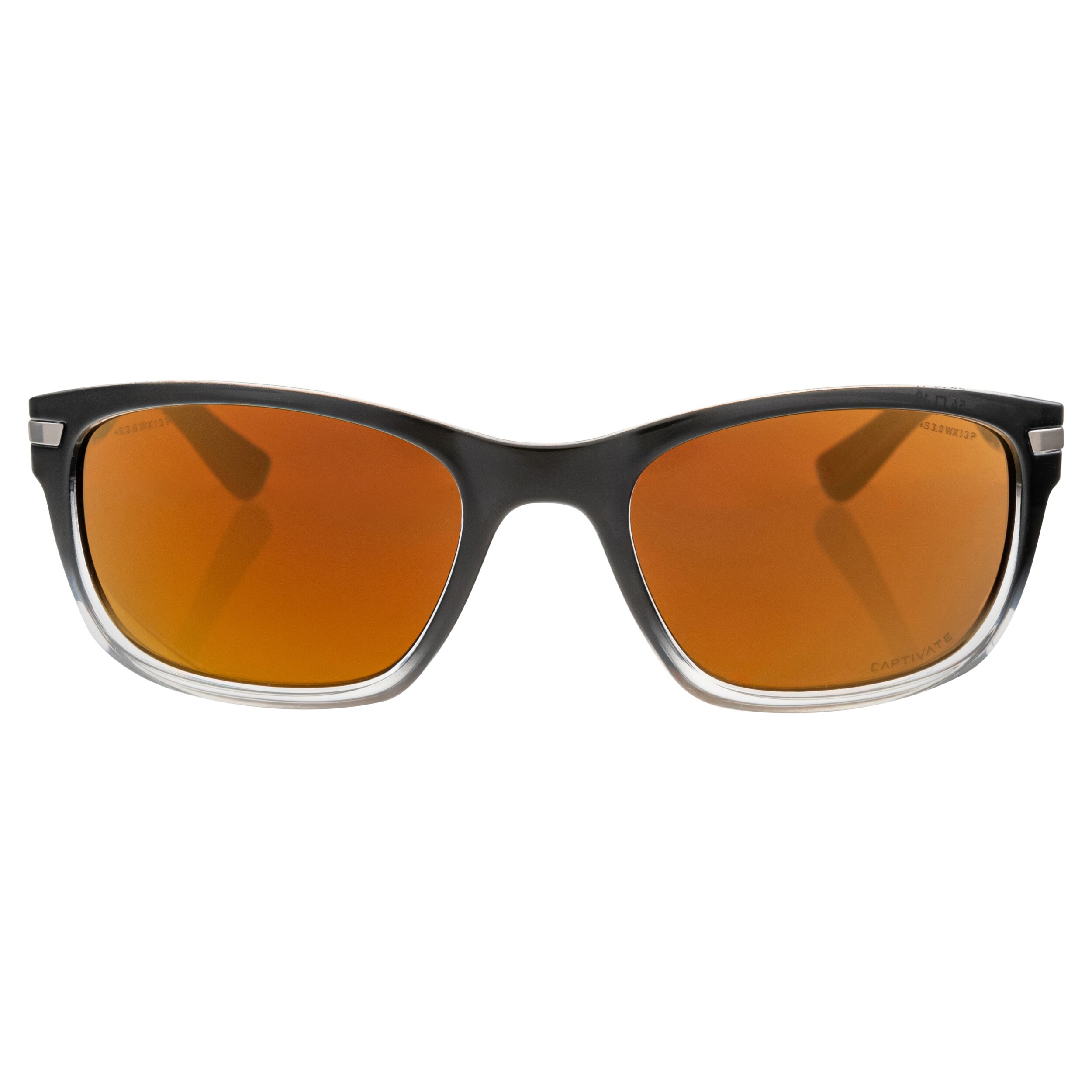 Wiley X - Helix - Taktische Schutzbrille - Captivate Polarized Bronze Mirror/Gloss Black Fade to Clear Crystal