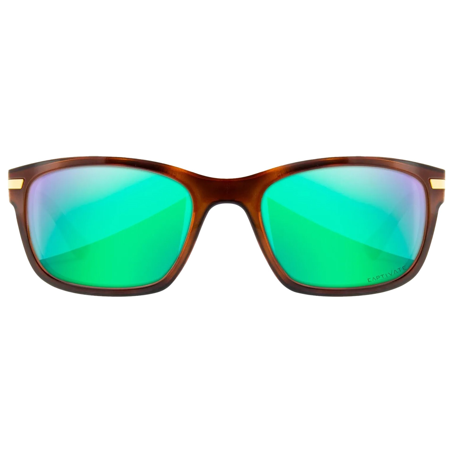 Wiley X - Helix - Taktische Schutzbrille - Captivate Polarized Green Mirror/Gloss Demi Brown