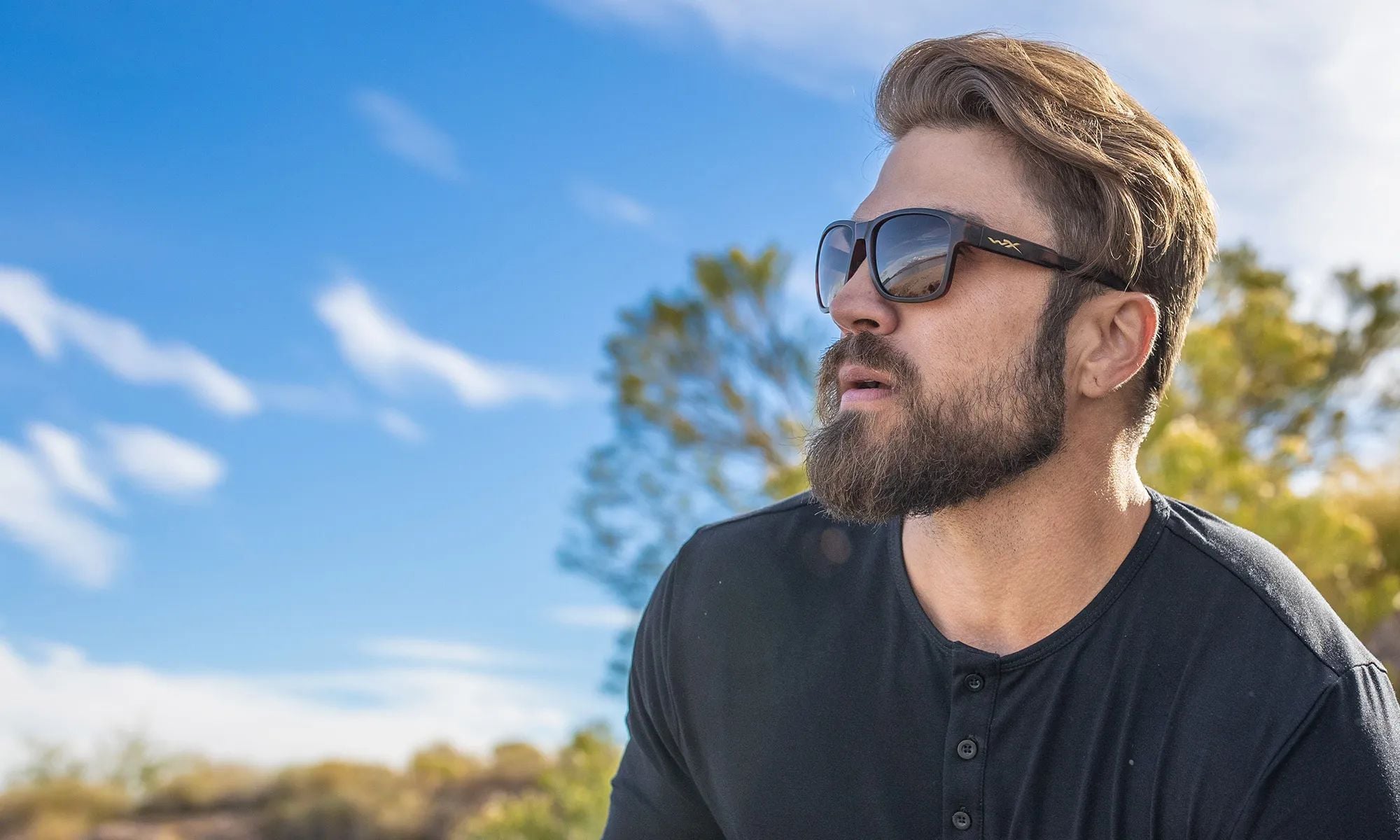 Wiley X Trek Sonnenbrille - Captivate Polarized Copper/Matte Havana Brown