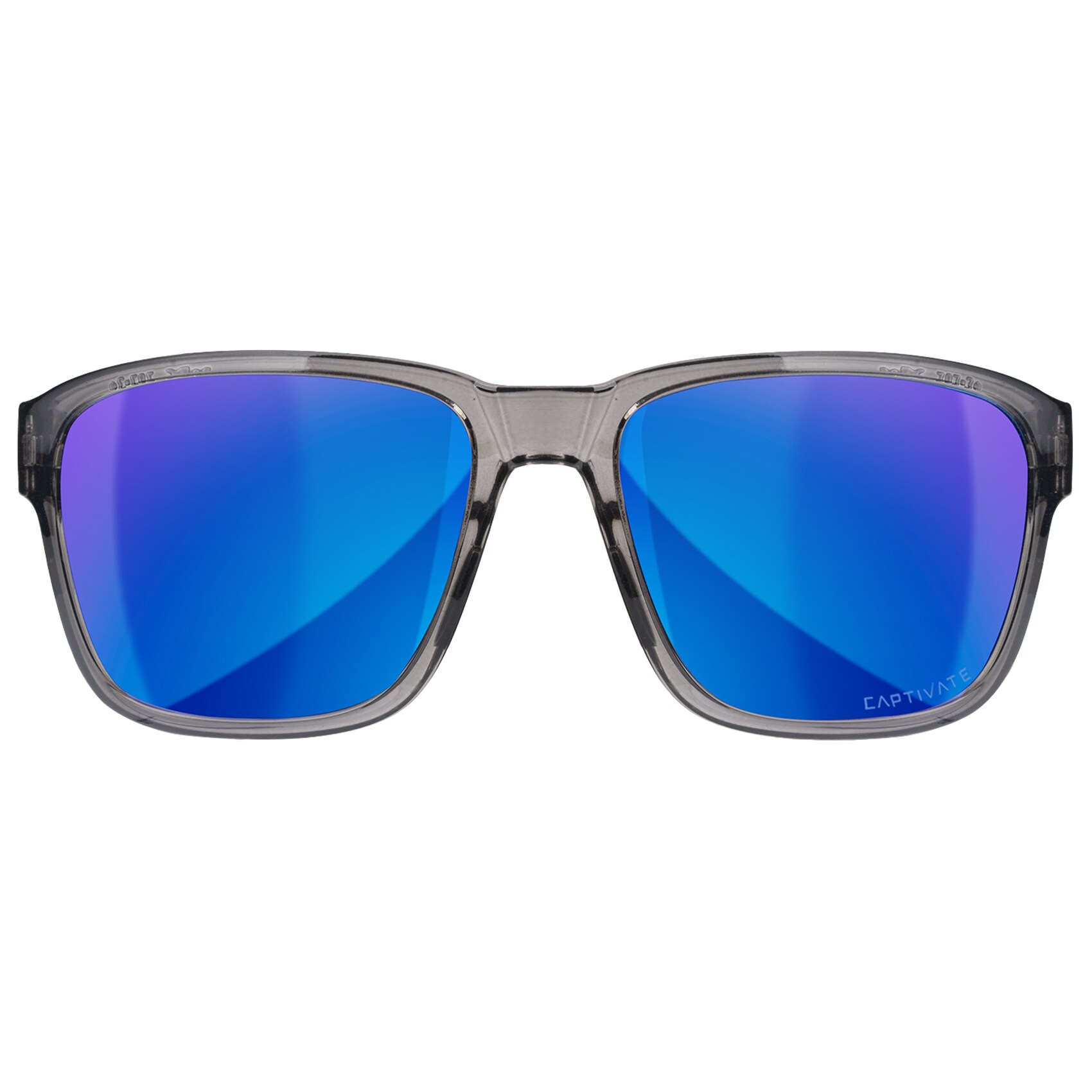 Wiley X - Trek Brille Captivate Polarized Blue Mirror/Gloss Crystal Dark Grey