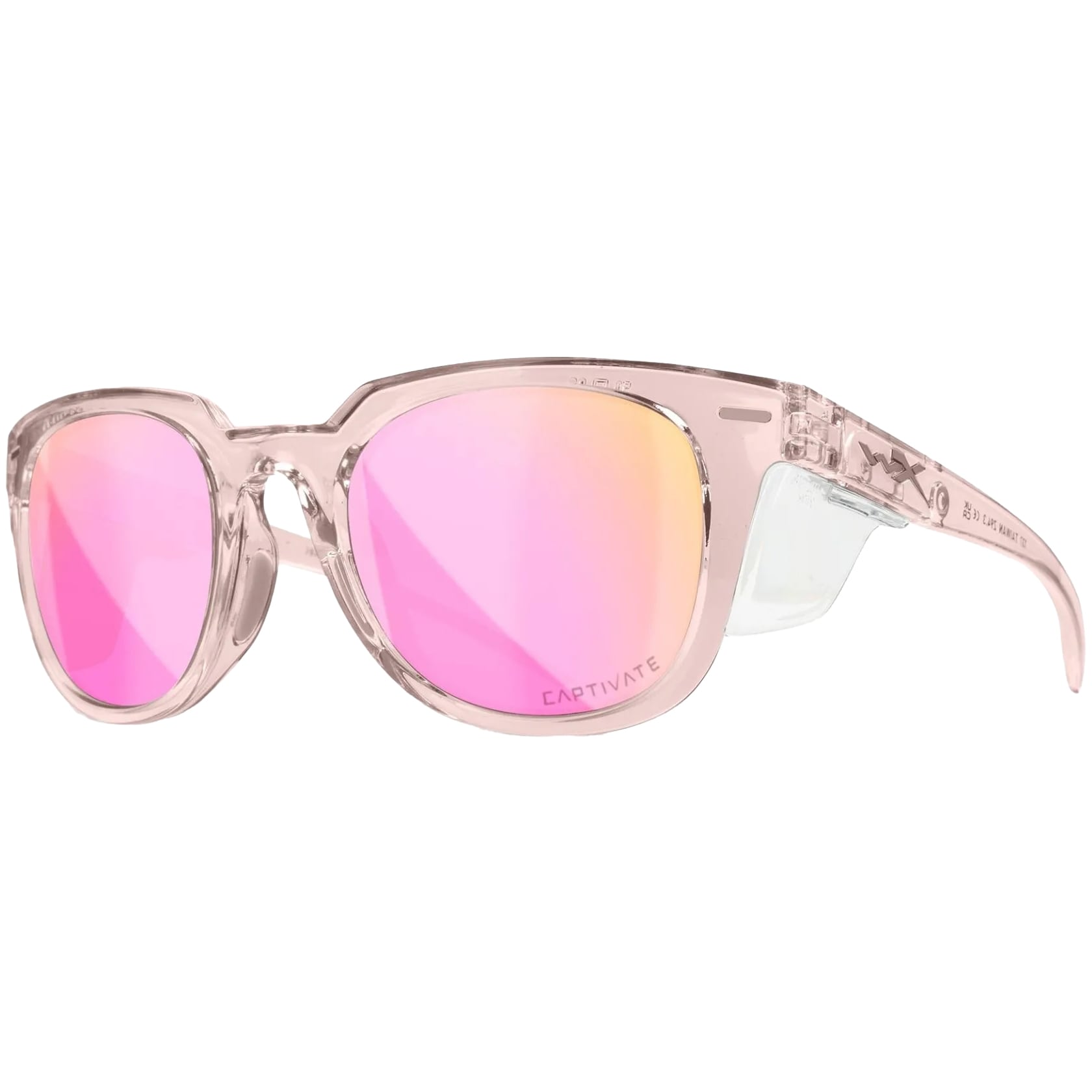 Wiley X - Ultra Brille - Schutzbrille für Damen - Captivate Polarized Rose Gold Mirror / Gloss Crystal Blush