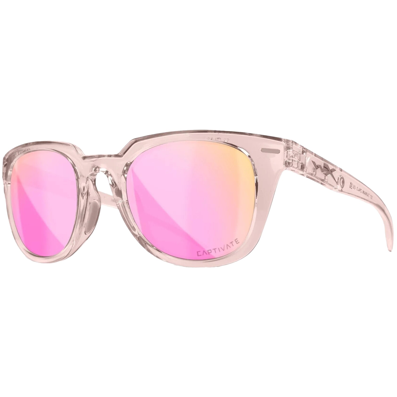 Wiley X - Ultra Brille - Schutzbrille für Damen - Captivate Polarized Rose Gold Mirror / Gloss Crystal Blush