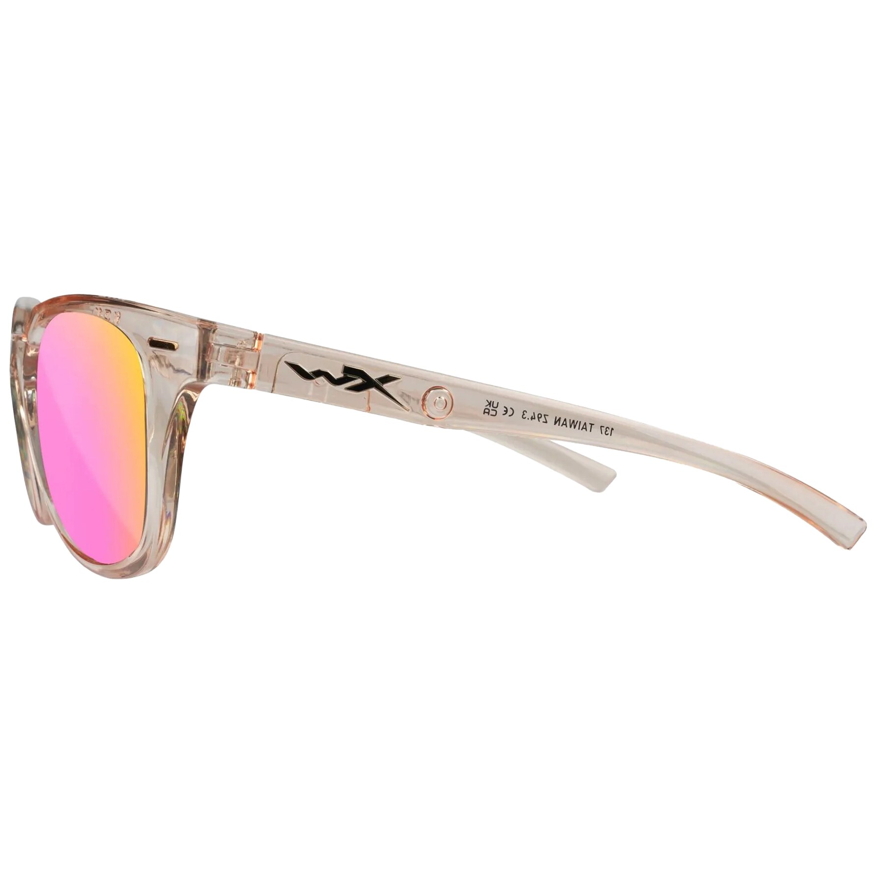 Wiley X - Ultra Brille - Schutzbrille für Damen - Captivate Polarized Rose Gold Mirror / Gloss Crystal Blush